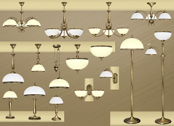 Mosiężna lampa podłogowa SR-P3E - obrazek 3