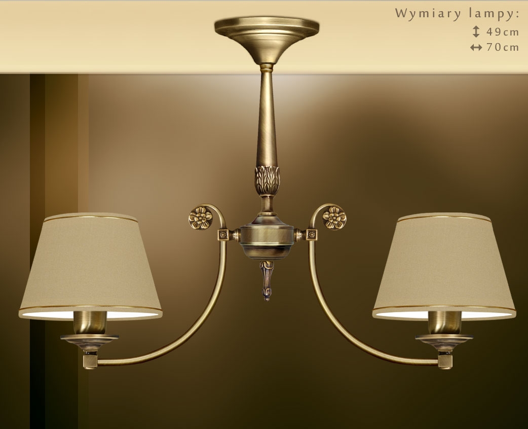 Lampa klasyczna z dwoma abażurami NA-S2K - obrazek 2