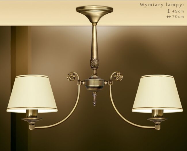 Lampa klasyczna z dwoma abażurami NA-S2K
