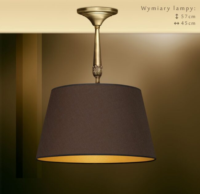 Lampa z mosiądzu z abażurem NA-S1Km
