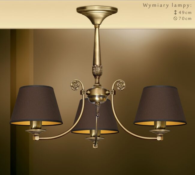 Mosiężna lampa do pokoju NA-S3Km