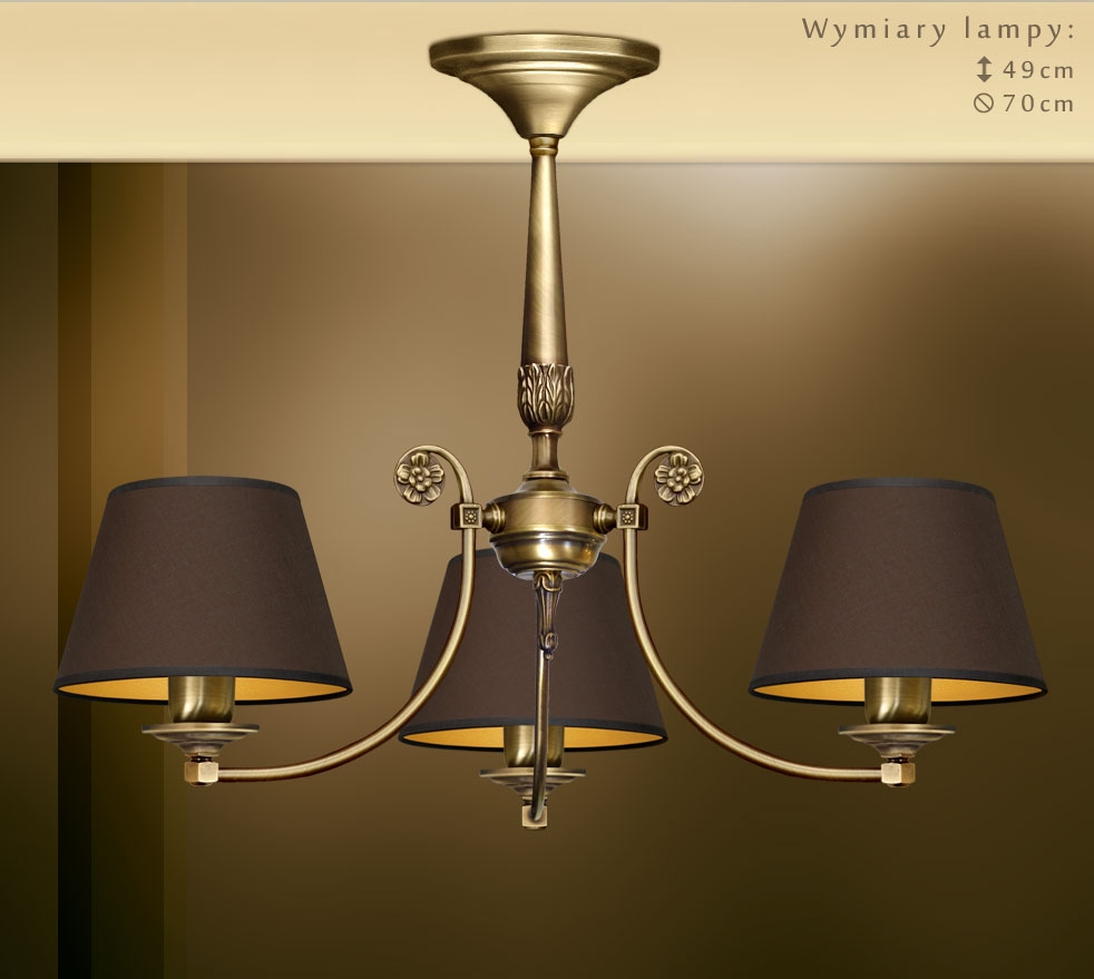Mosiężna lampa do pokoju NA-S3Km