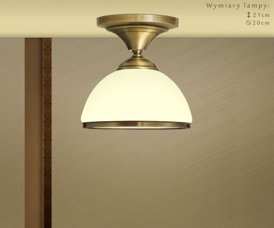 Przysufitowa złota lampa do korytarza SR-PL1GE