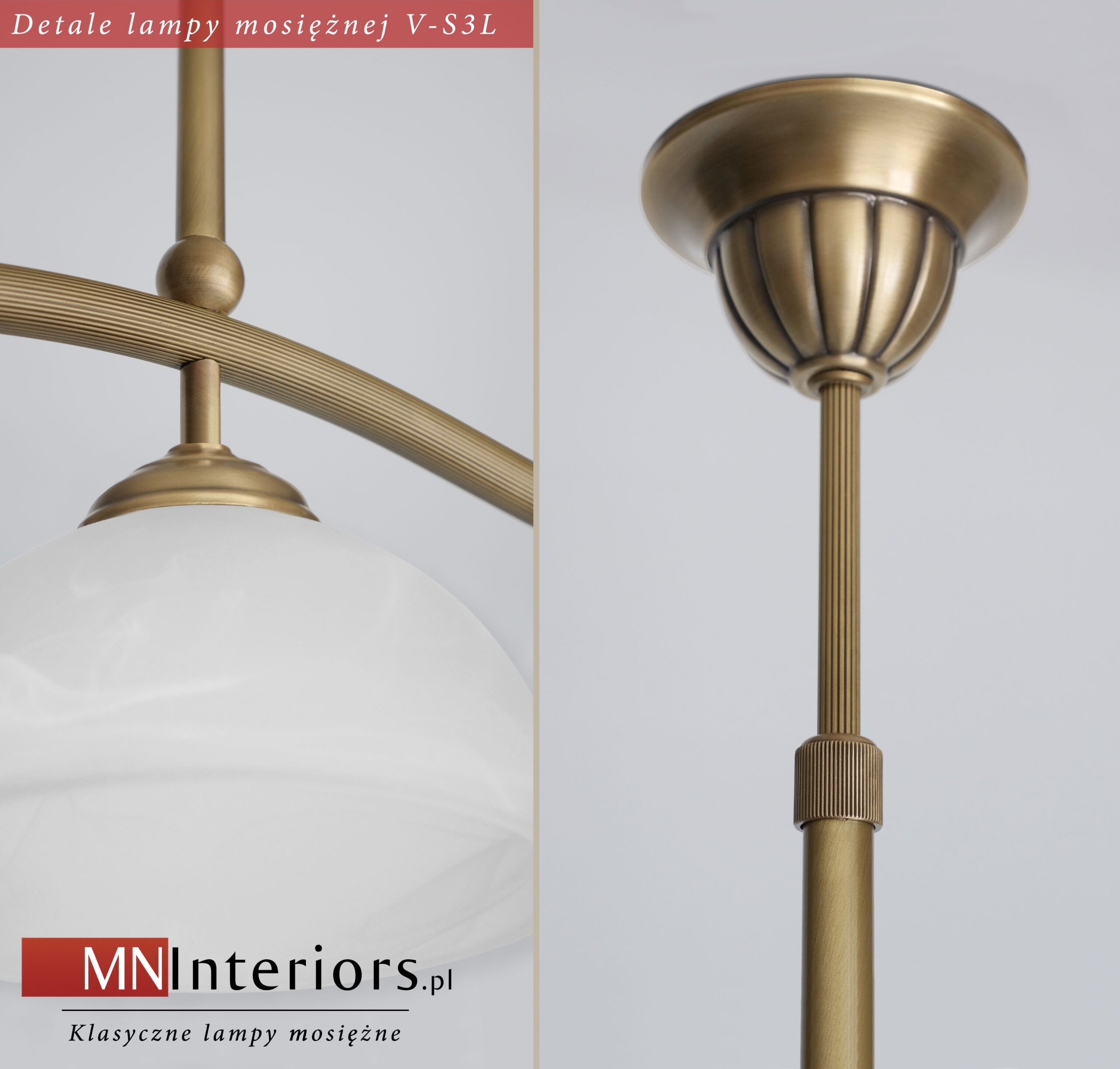Klasyczna lampa dwuramienna V-S3L - obrazek 3