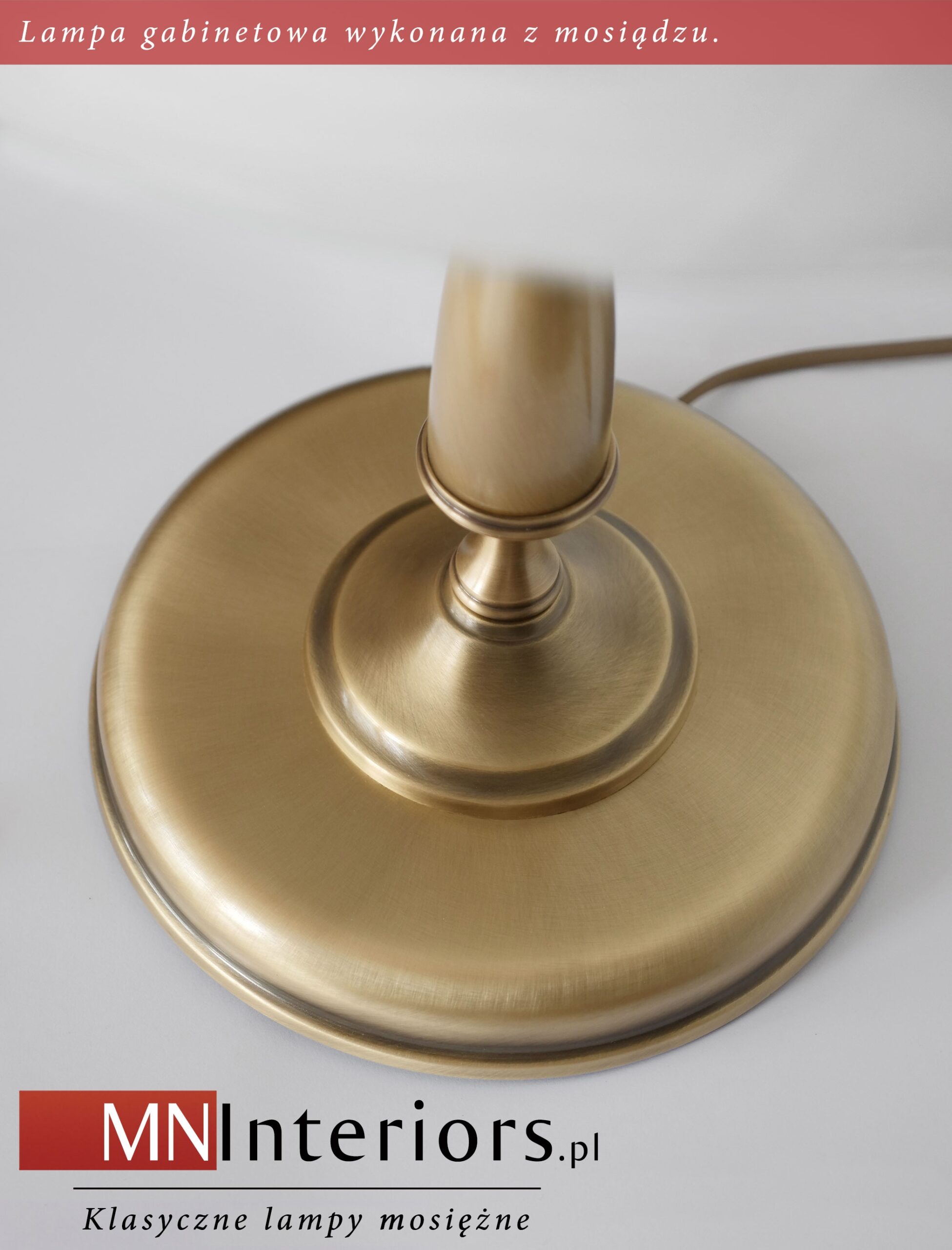 Mosiężna lampa na komodę S-B2 - obrazek 2