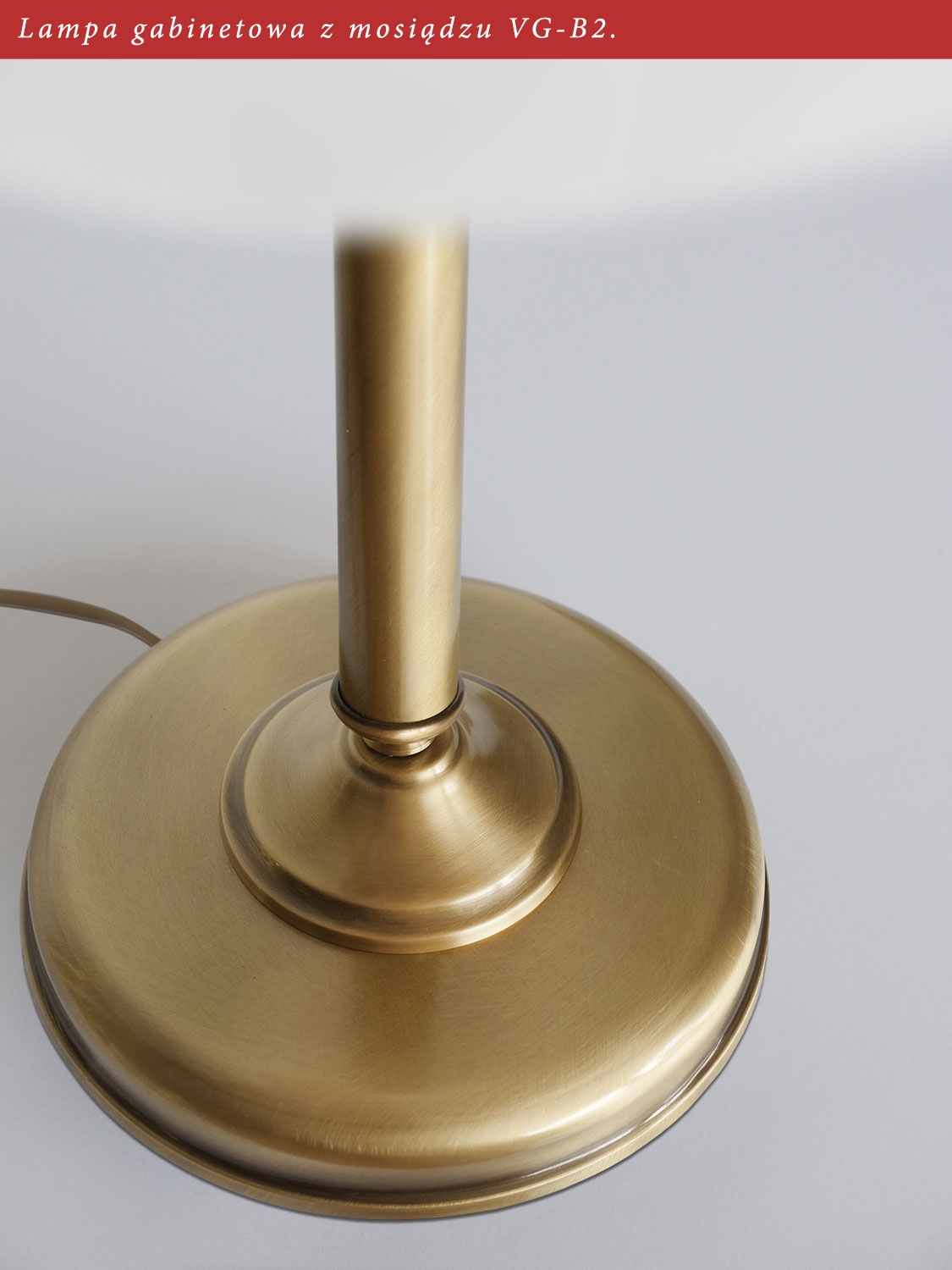 Lampa gabinetowa z mosiądzu VG-B2 - obrazek 2