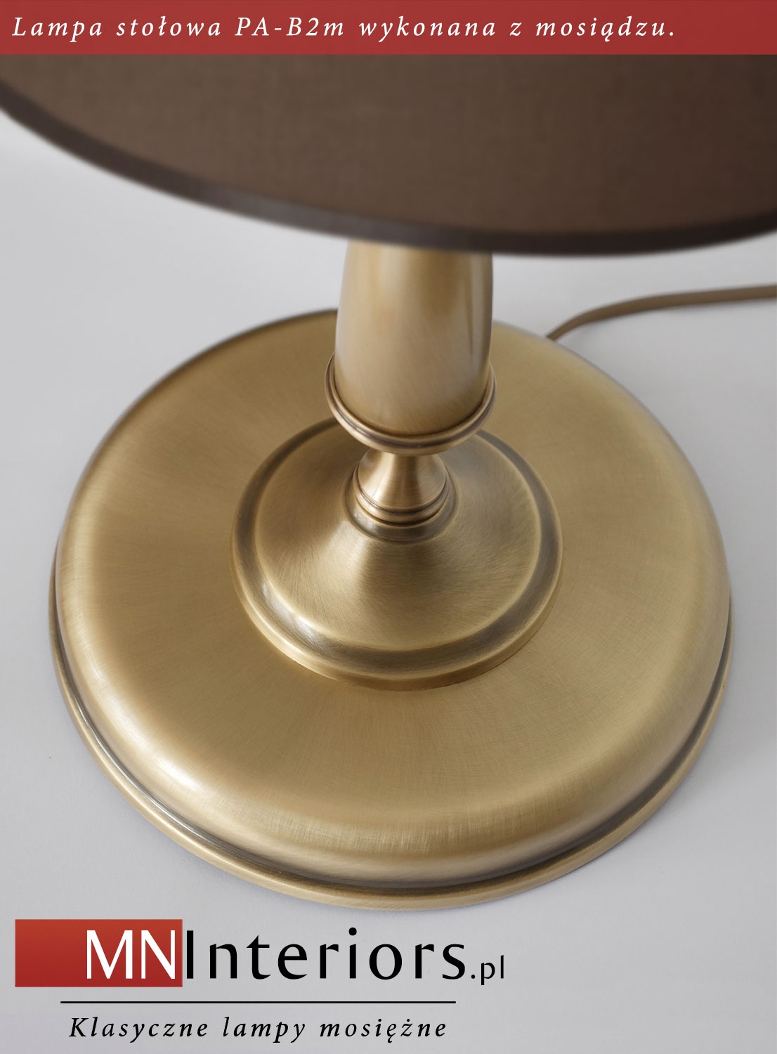 Lampa stołowa z abażurem PA-B2m - obrazek 2