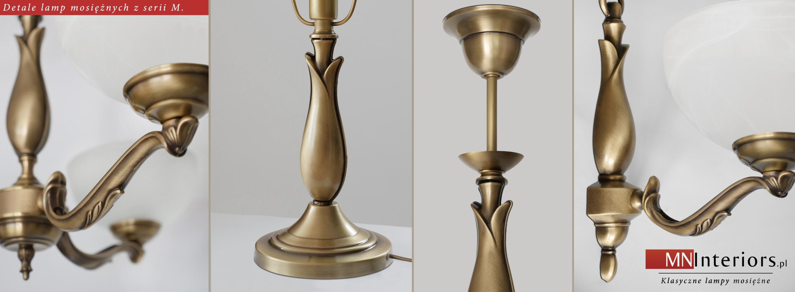 Lampa klasyczna mosiężna M-S1ABD - obrazek 2