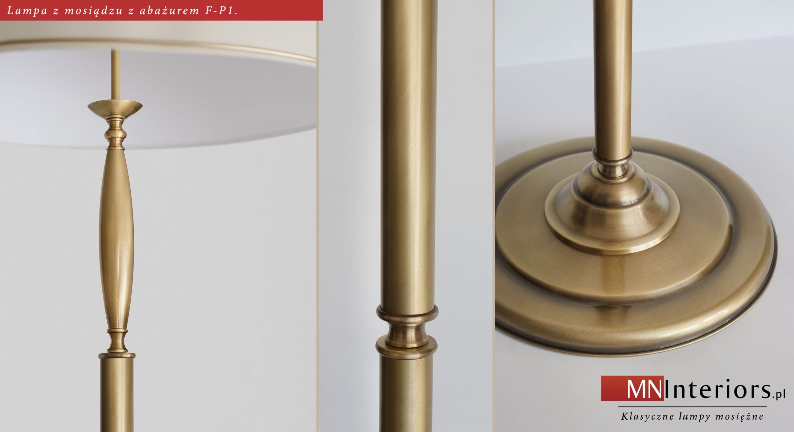 Elegancka klasyczna lampa podłogowa F-P1 - obrazek 2
