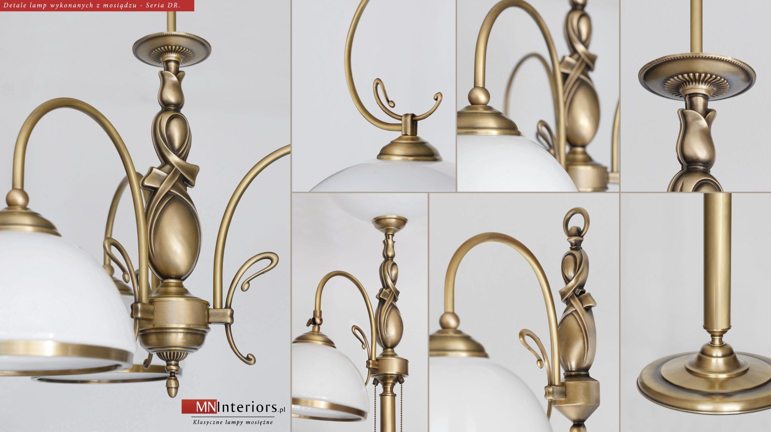 Lampa klasyczna z mosiądzu DR-S1E - obrazek 2