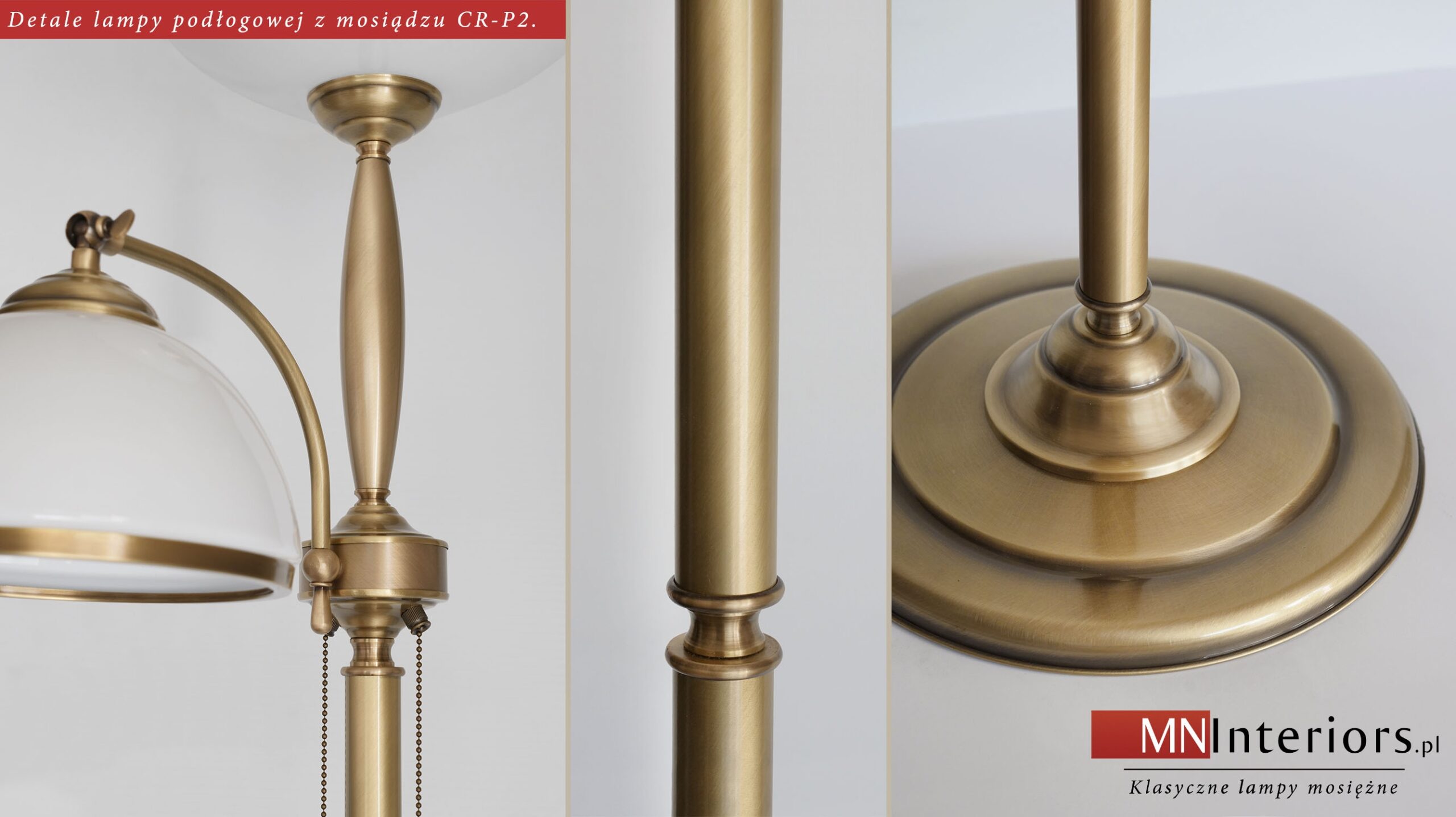 Elegancka lampa podłogowa do salonu CR-P2 - obrazek 3