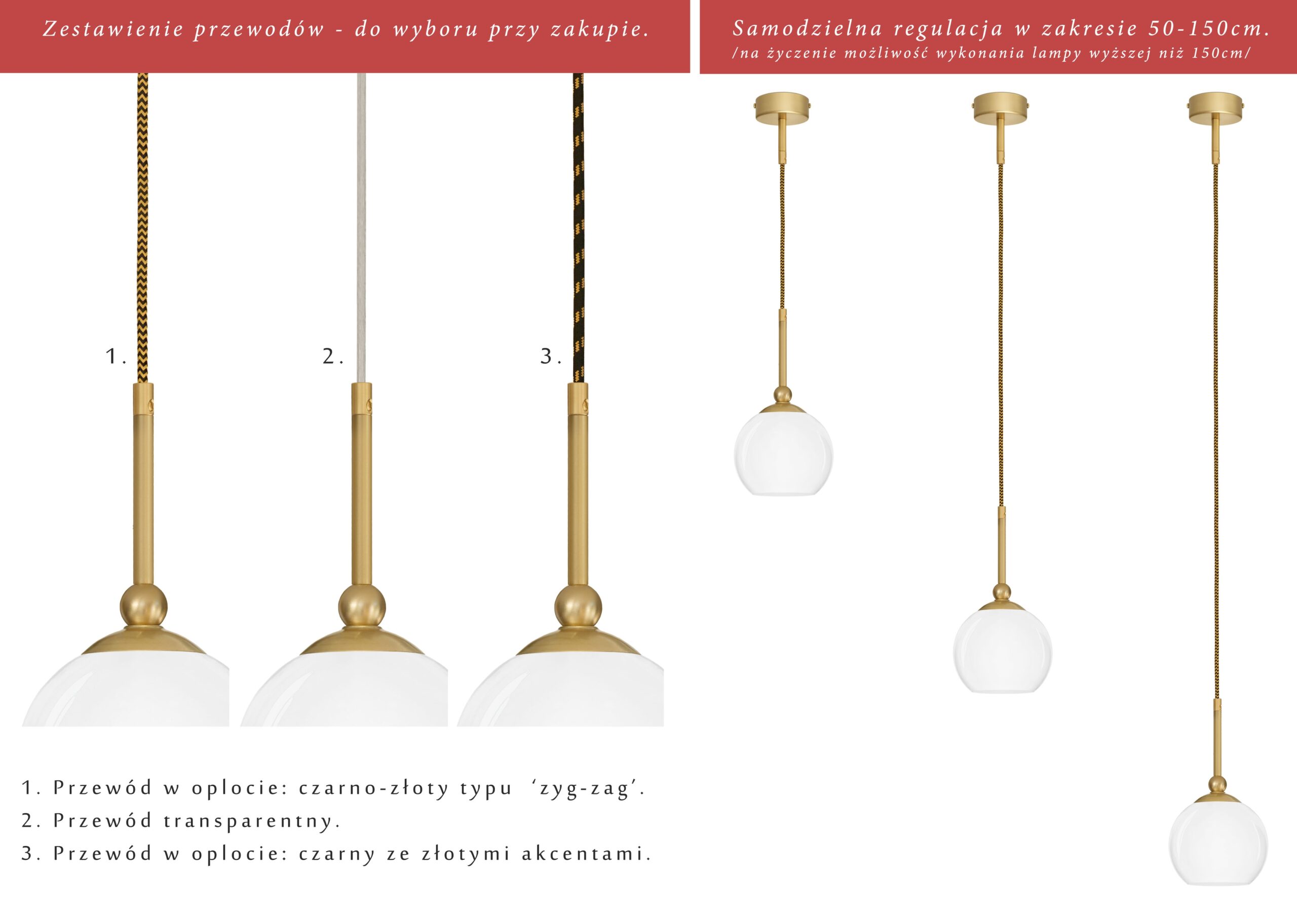 Złota wysoka lampa nad stolik nocny KL-S1G - obrazek 2