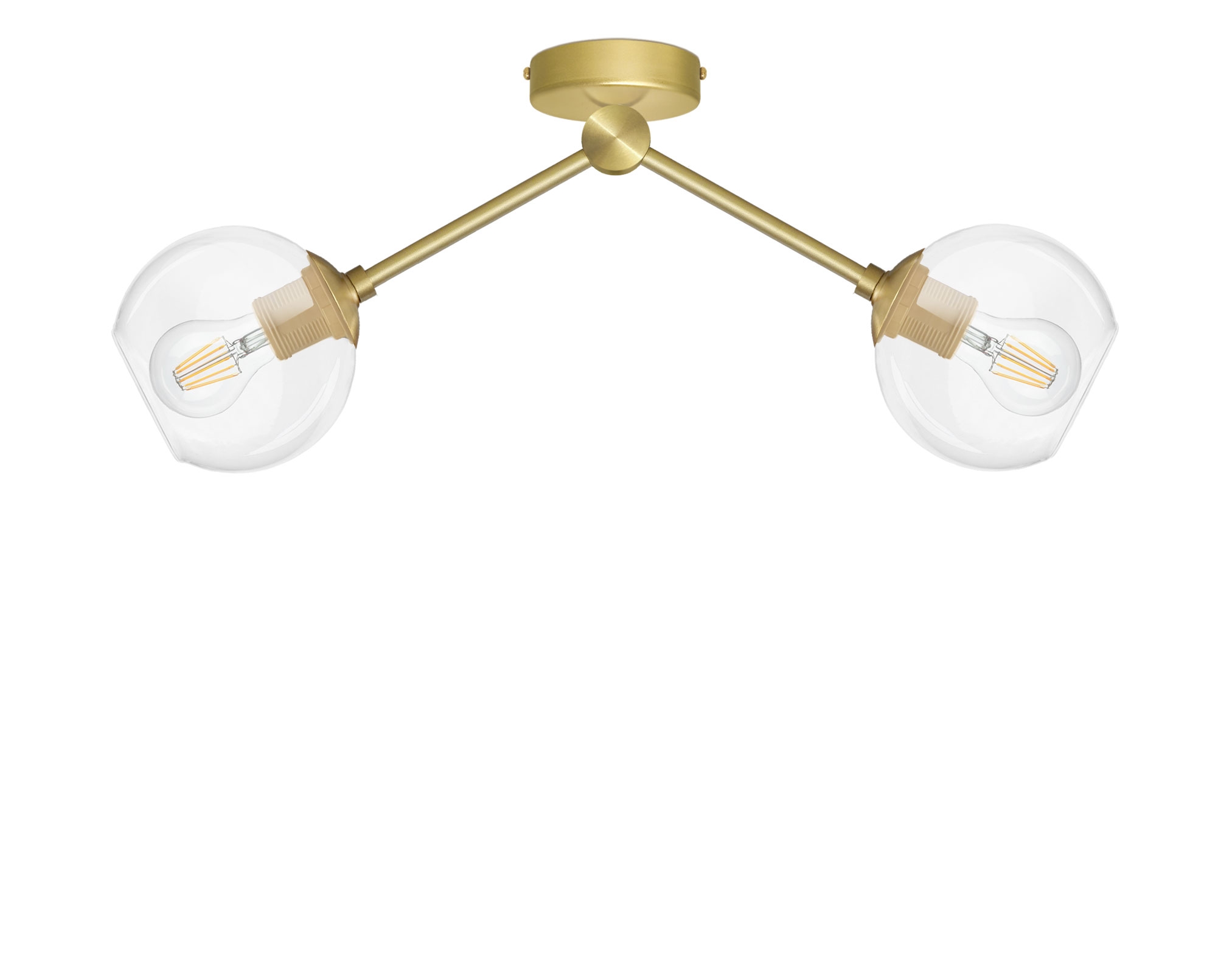 Krótka lampa sufitowa z dwoma kloszami GT-S2K