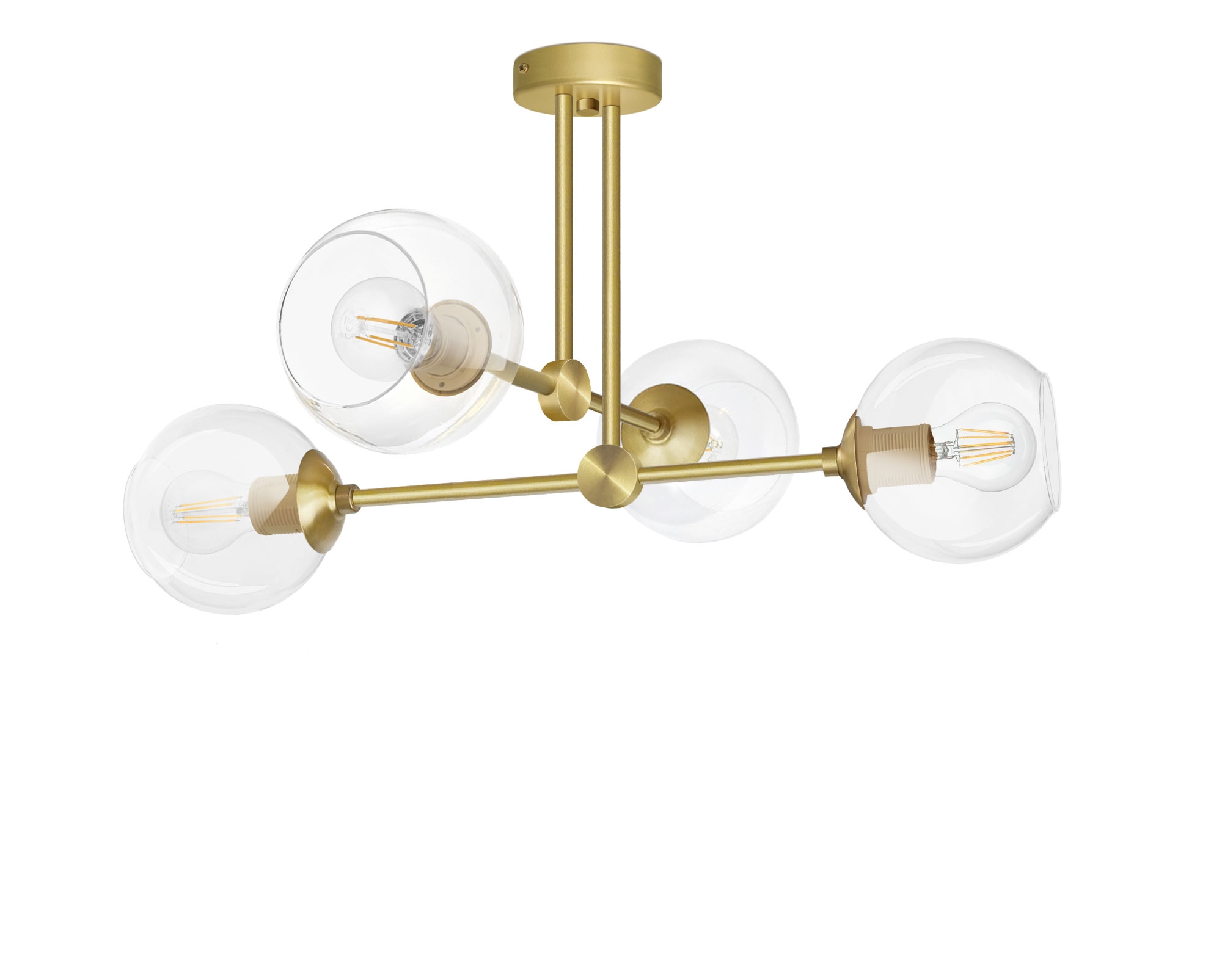 Lampa wisząca złota 4 punktowa GT-S4S