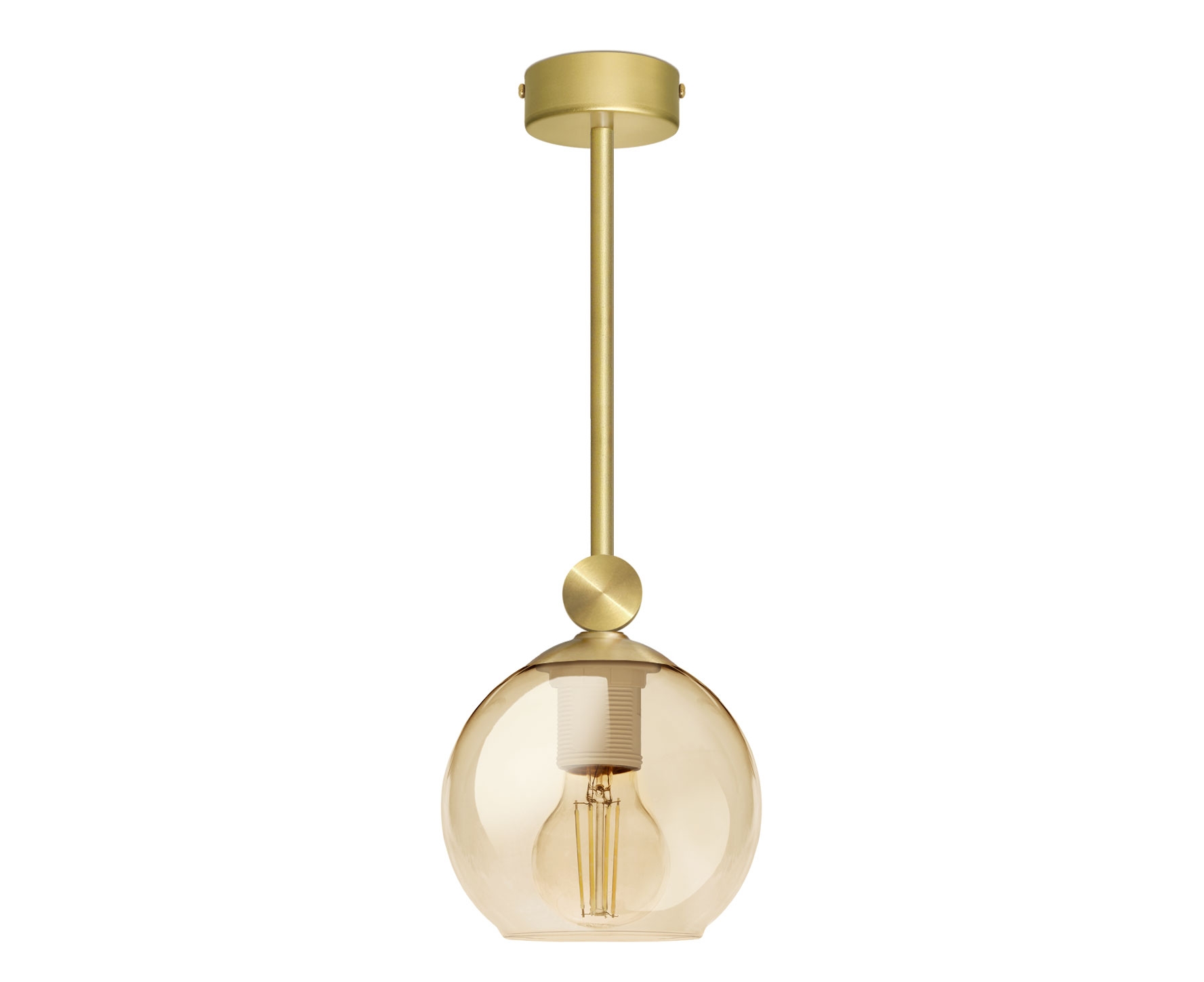 Prosta złota mosiężna lampa wisząca GB-S1