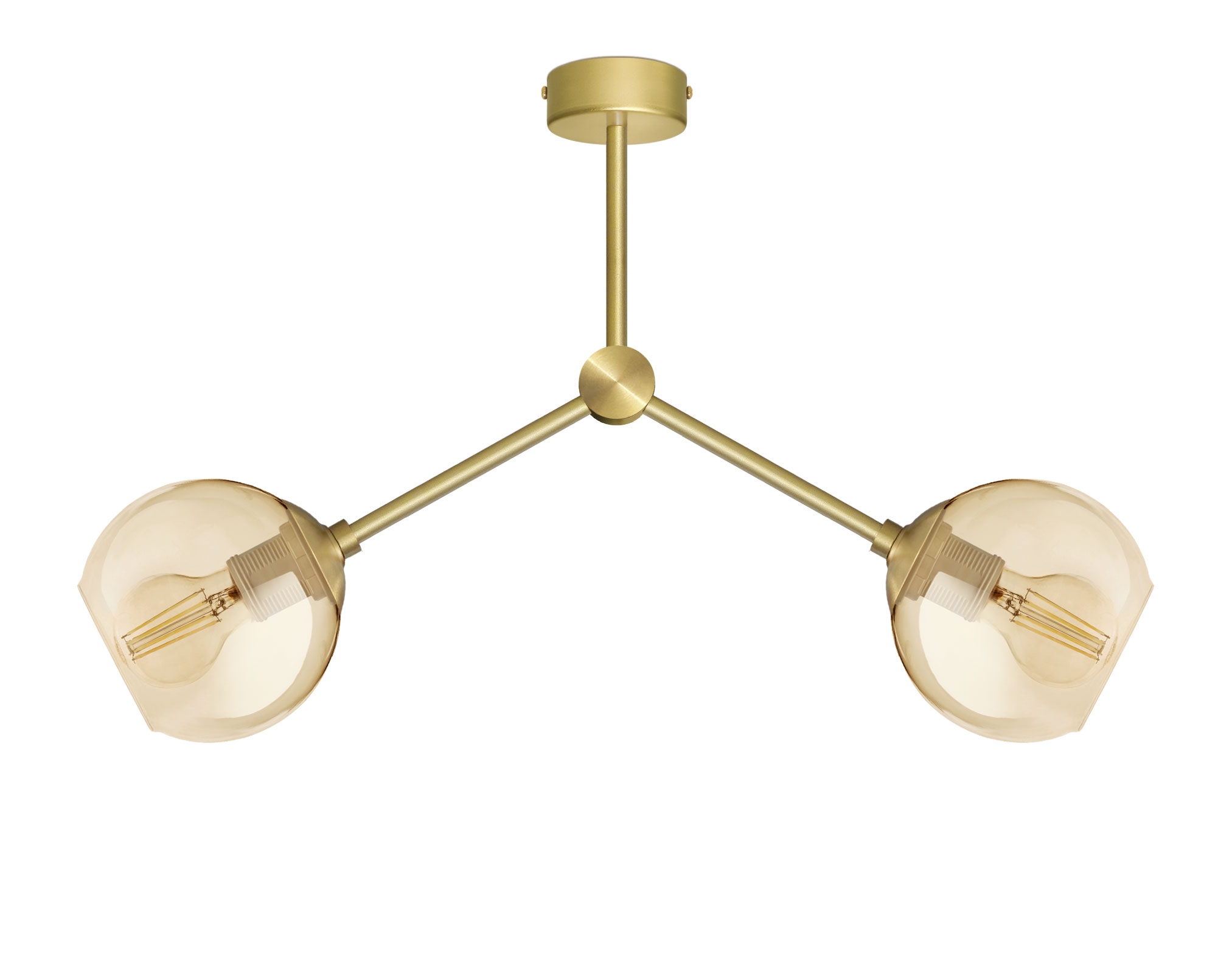 Lampa wisząca z miodowymi kloszami GB-S2