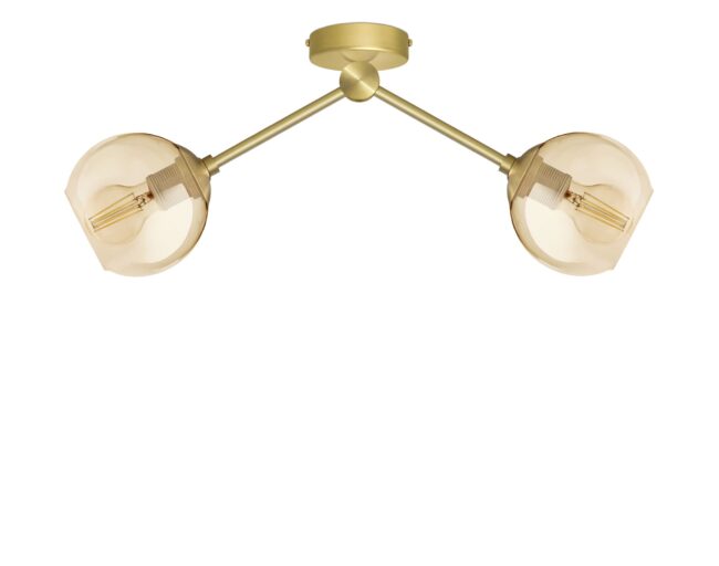 Przysufitowa złota lampa mosiężna GB-S2K