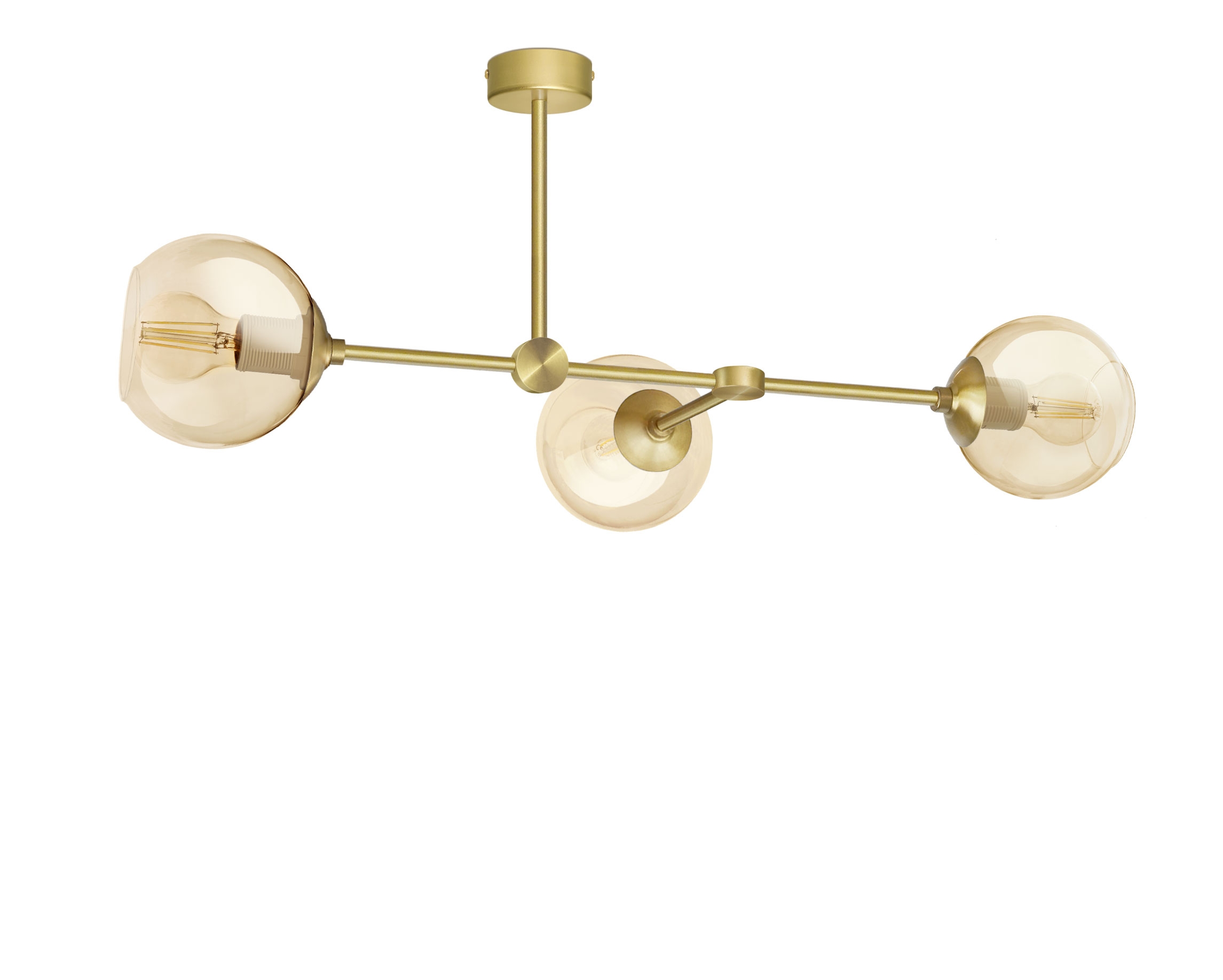 Mosiężna złota lampa wisząca GB-S3P