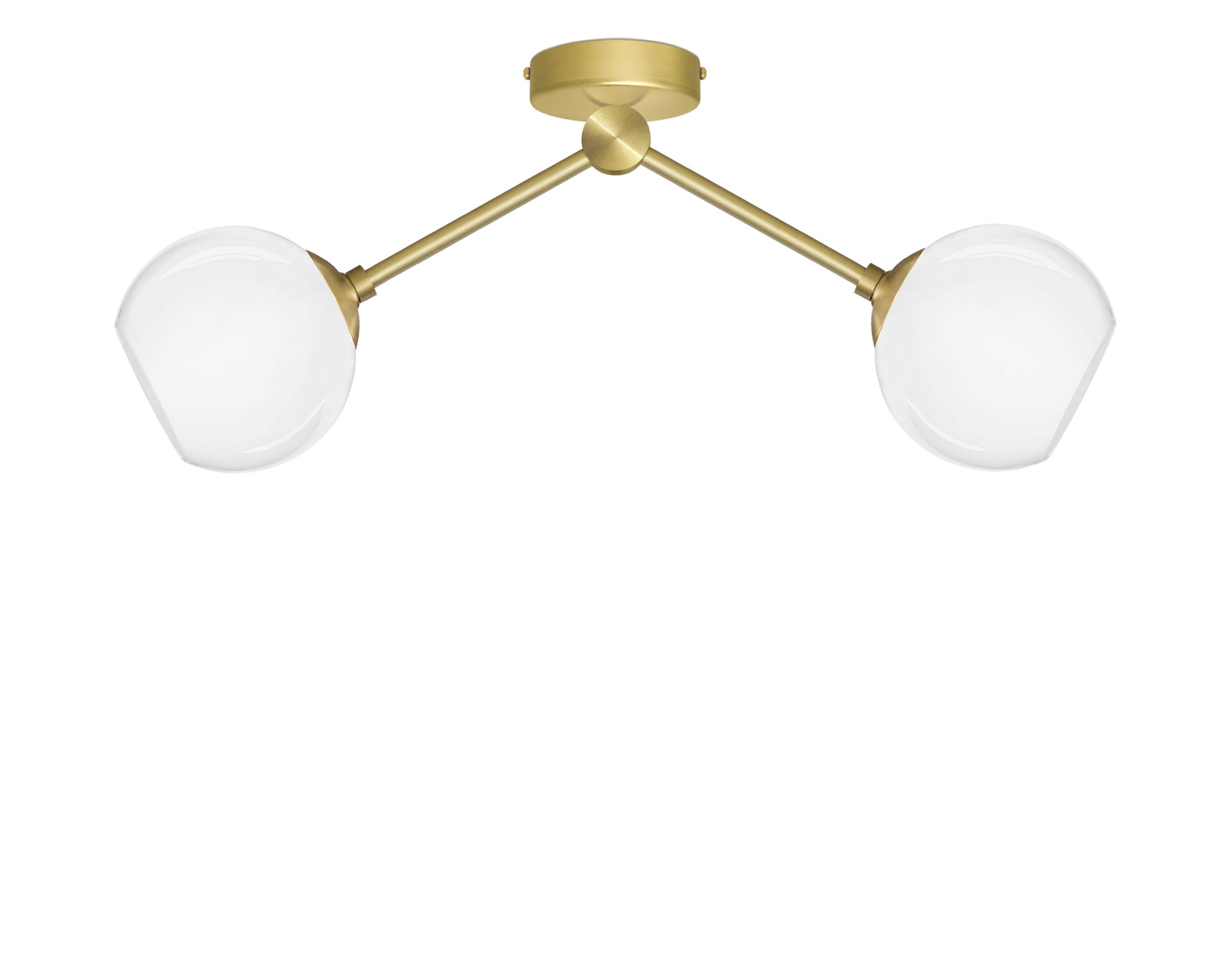 Krótka złota mosiężna lampa sufitowa G-S2K