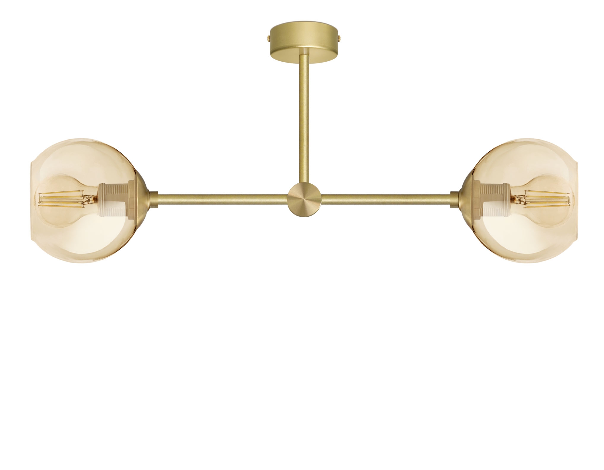 Złota prosta lampa sufitowa GB-S2T