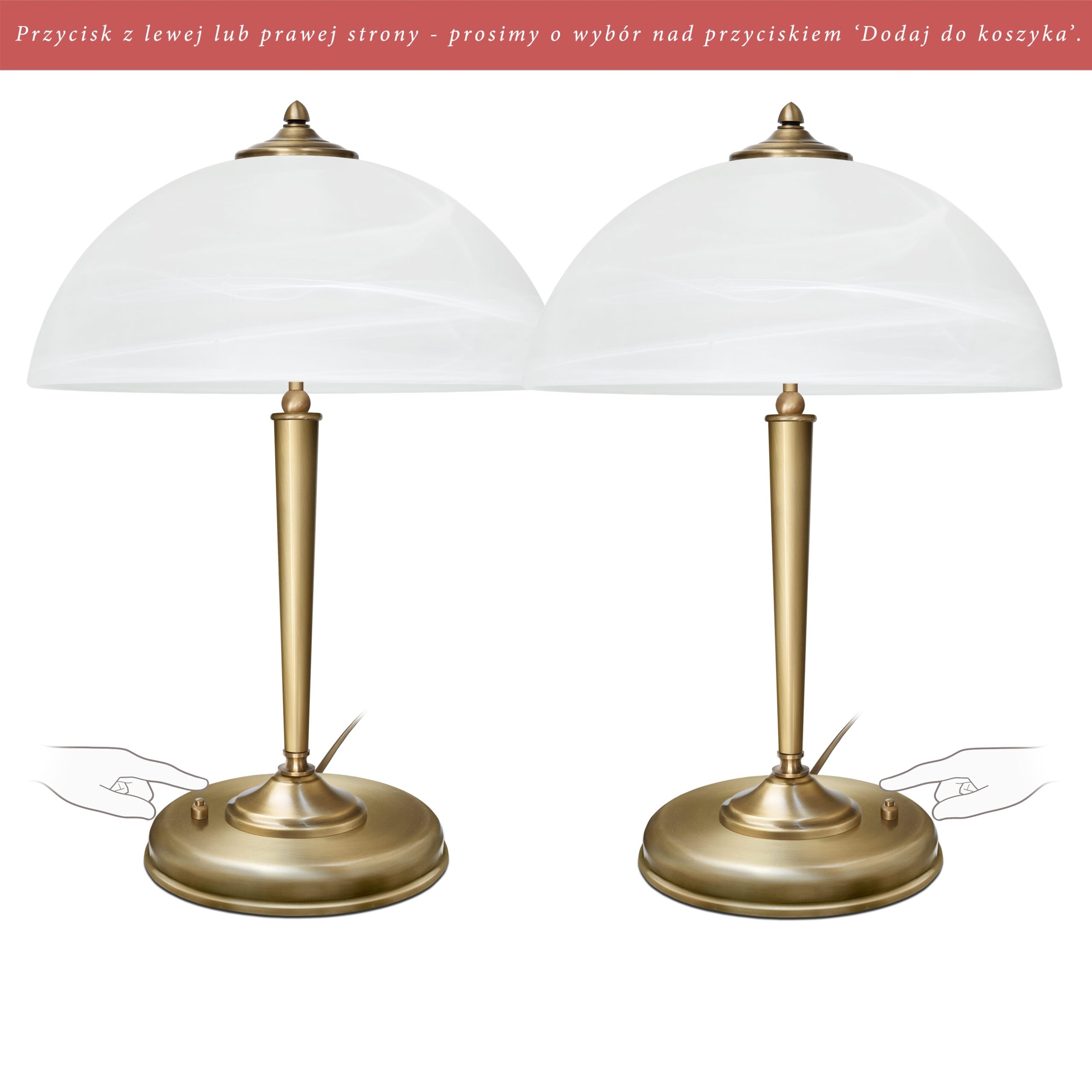 Elegancka lampa stołowa do salonu Y-B2-P - obrazek 2