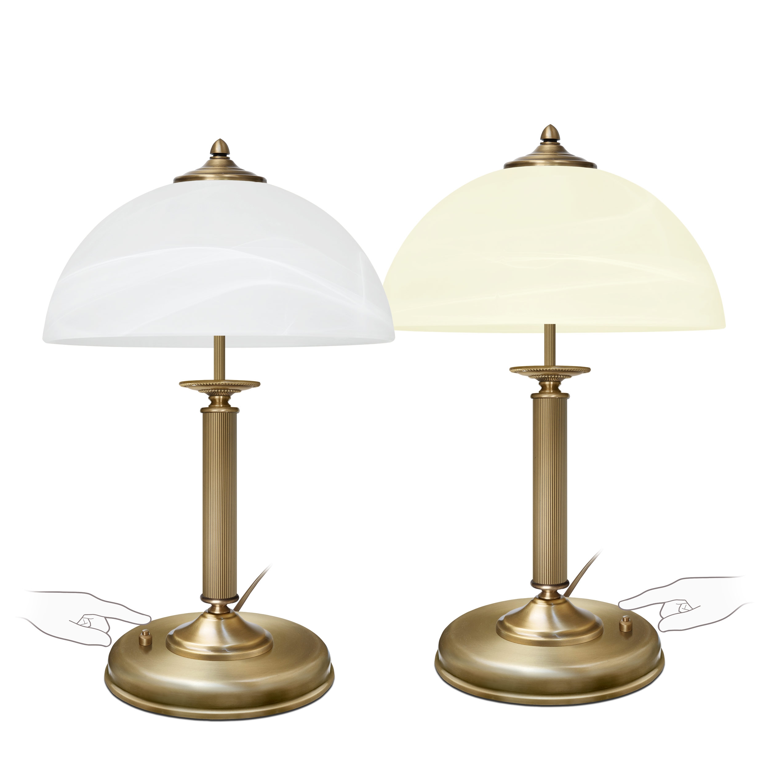 Klasyczna lampa stołowa włączana przyciskiem V-B2-P