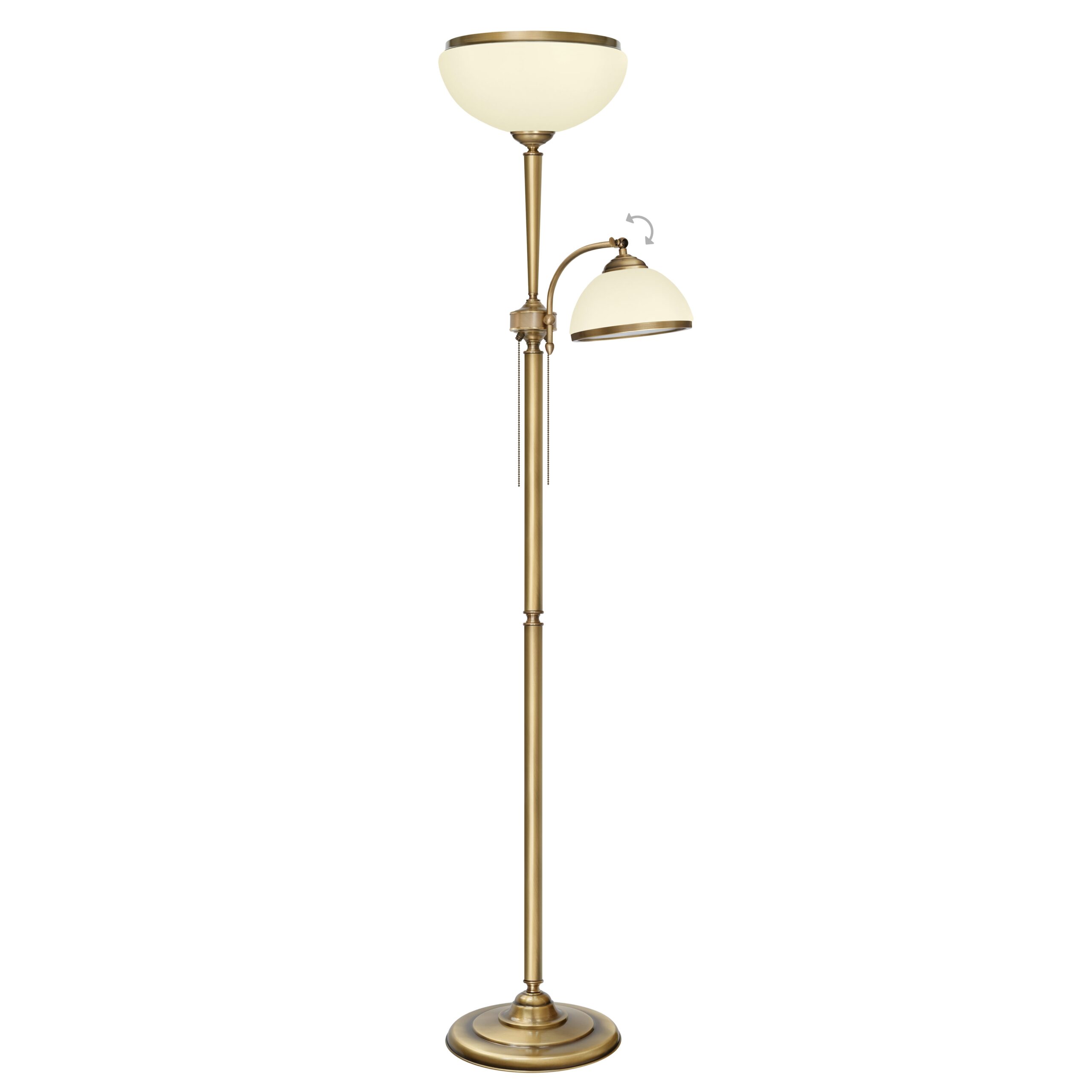 Mosiężna lampa podłogowa do salonu YR-P2E