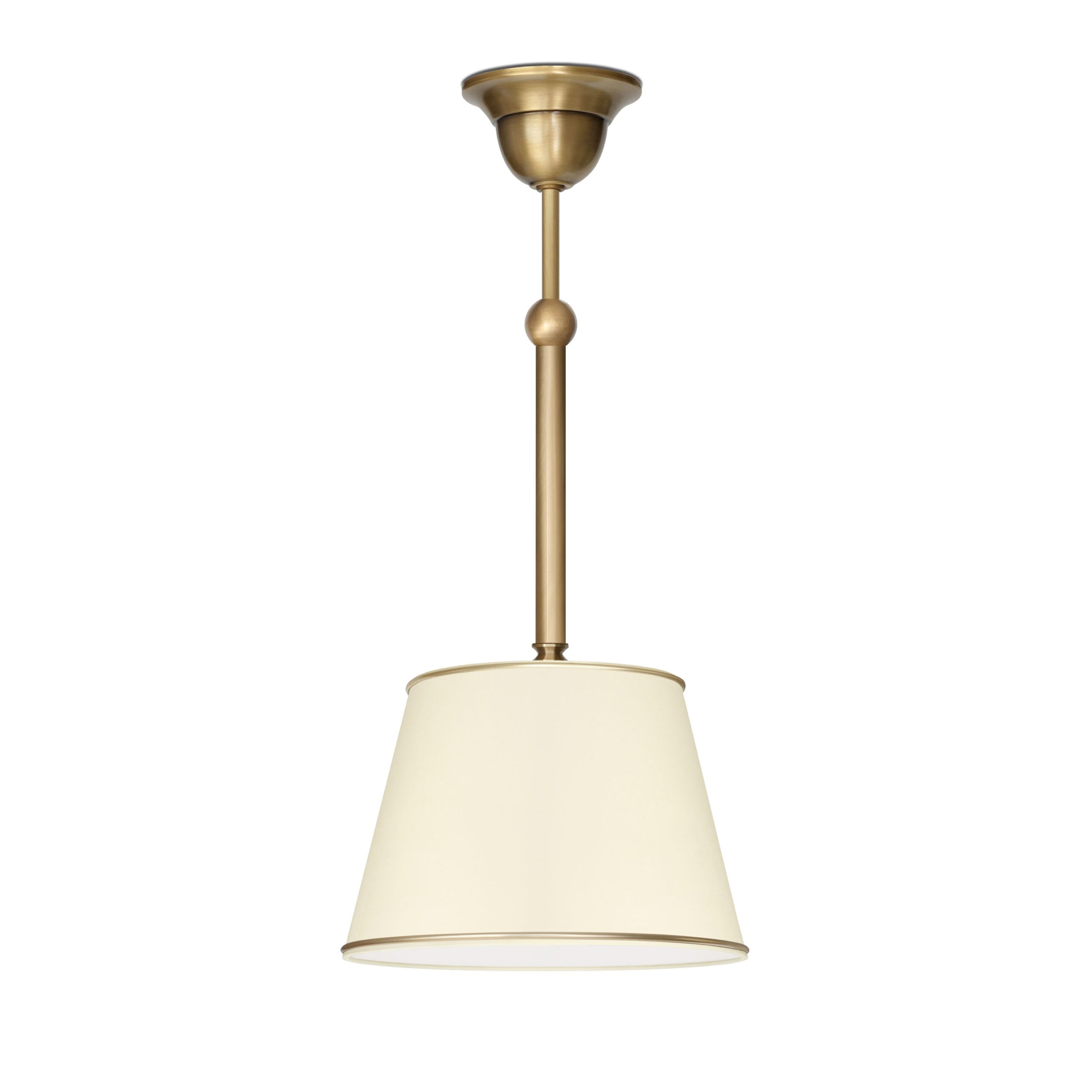 Mosiężna lampa wisząca z małym abażrem YA-S1M20