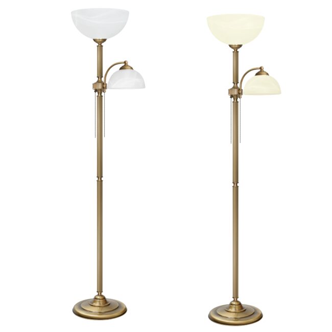 Lampa podłogowa z mosiądzu V-P2