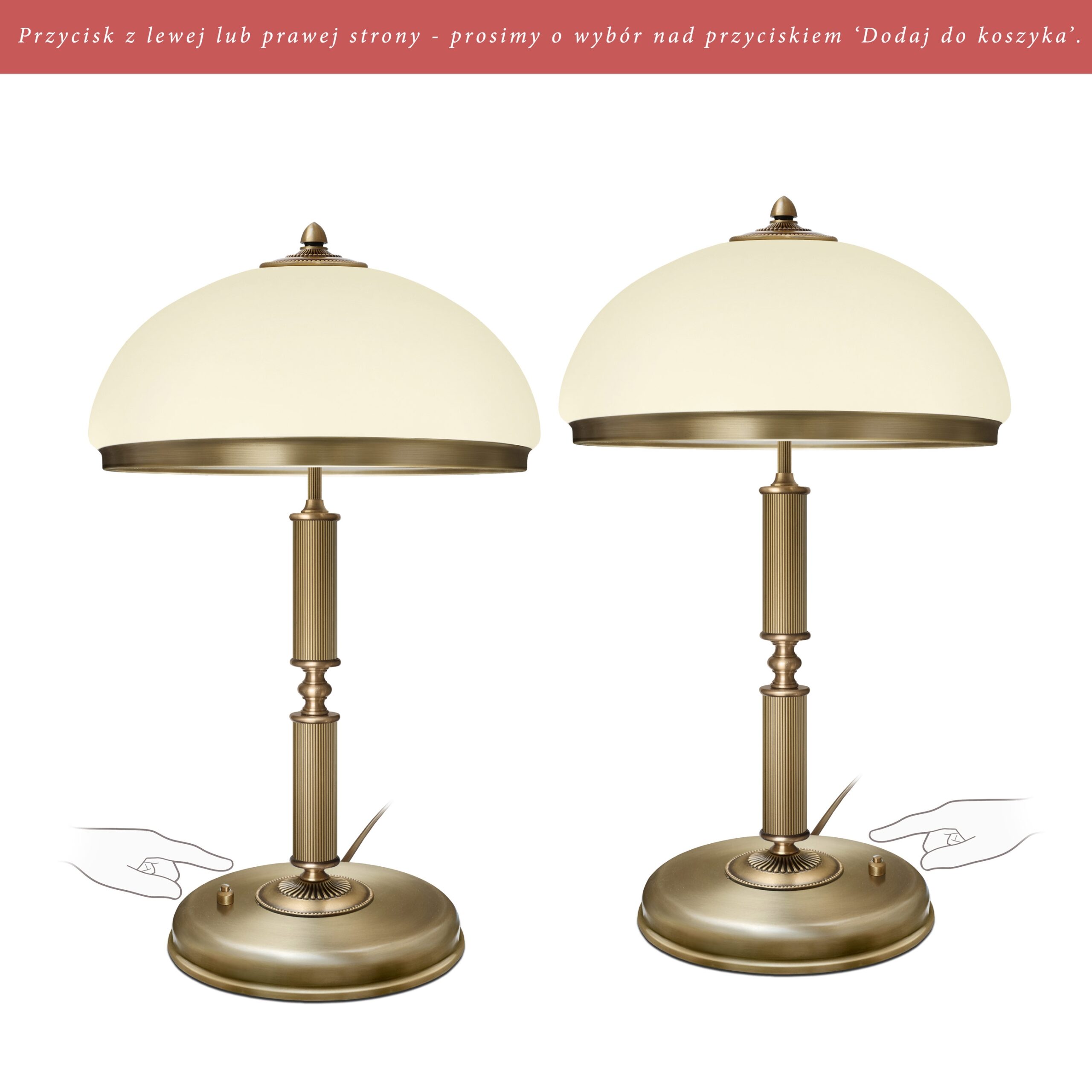 Lampa na komodę z amplą R-B2E-P - obrazek 2