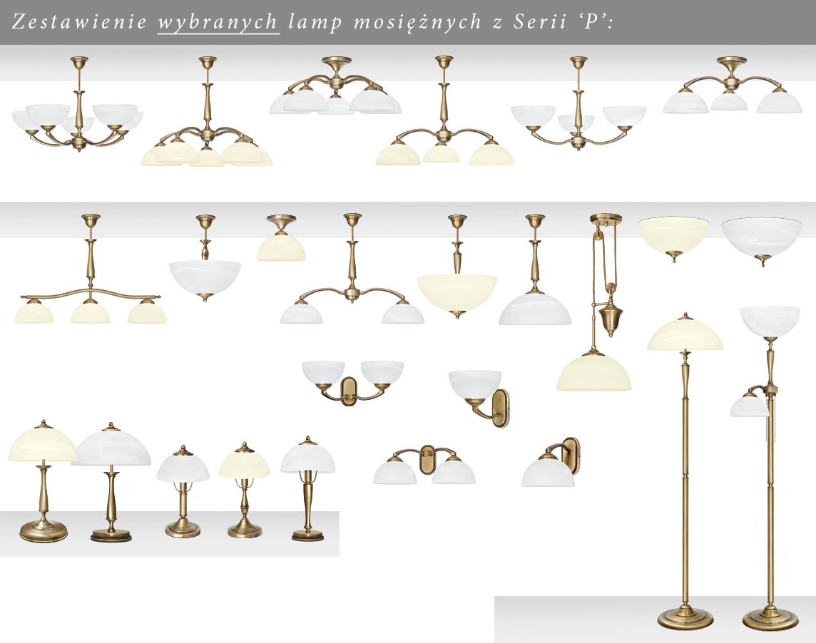 Lampa biurkowa z mosiądzu P-B1B - obrazek 3