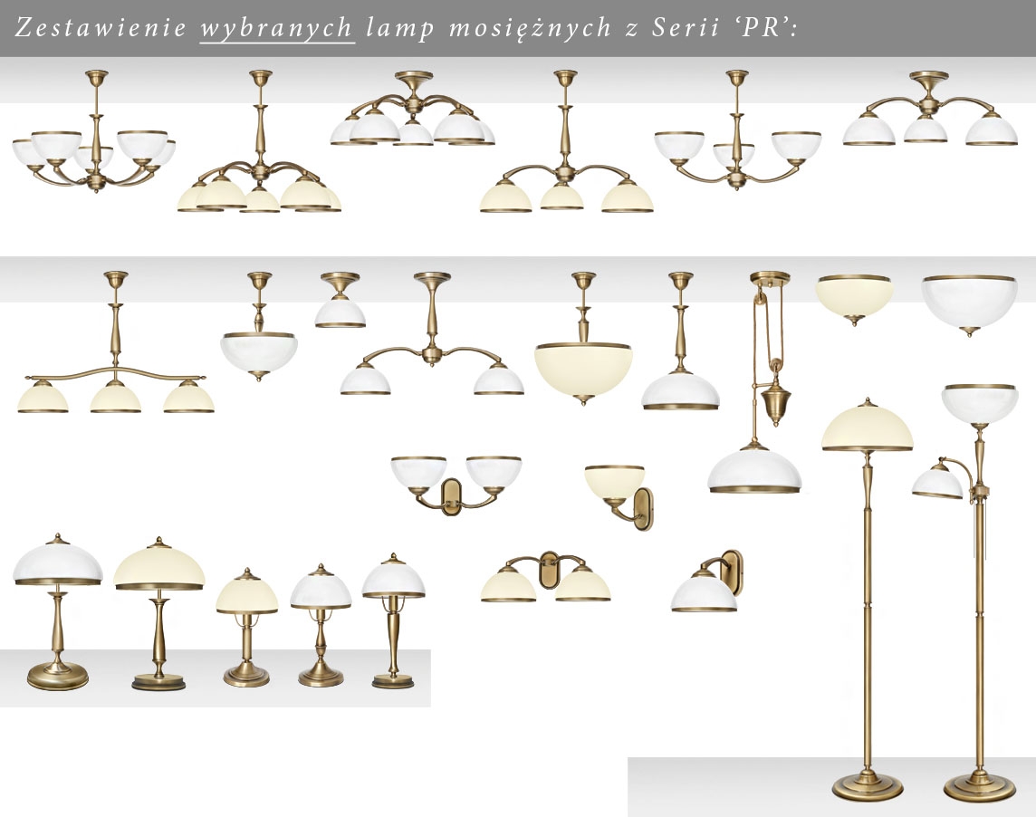 Mosiężna lampa 1-punktowa PR-S1PE - obrazek 4