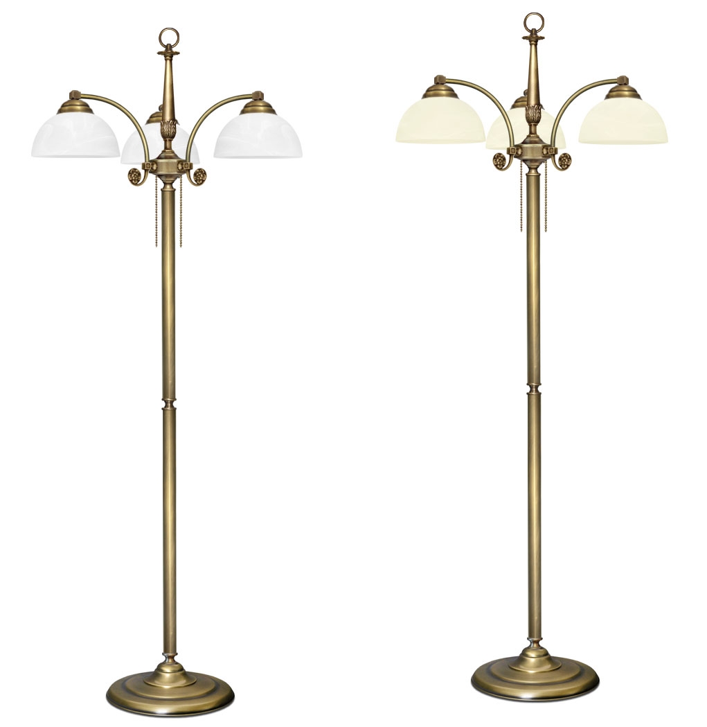 Lampa podłogowa mosiężna N-P3