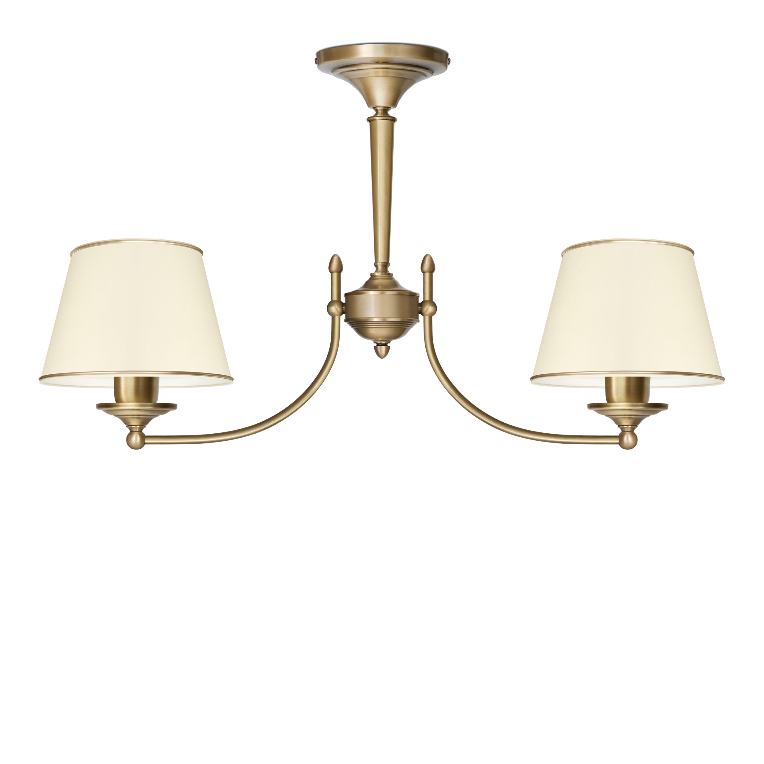 Lampa mosiężna z dwoma abażurami YA-S2AK - obrazek 2