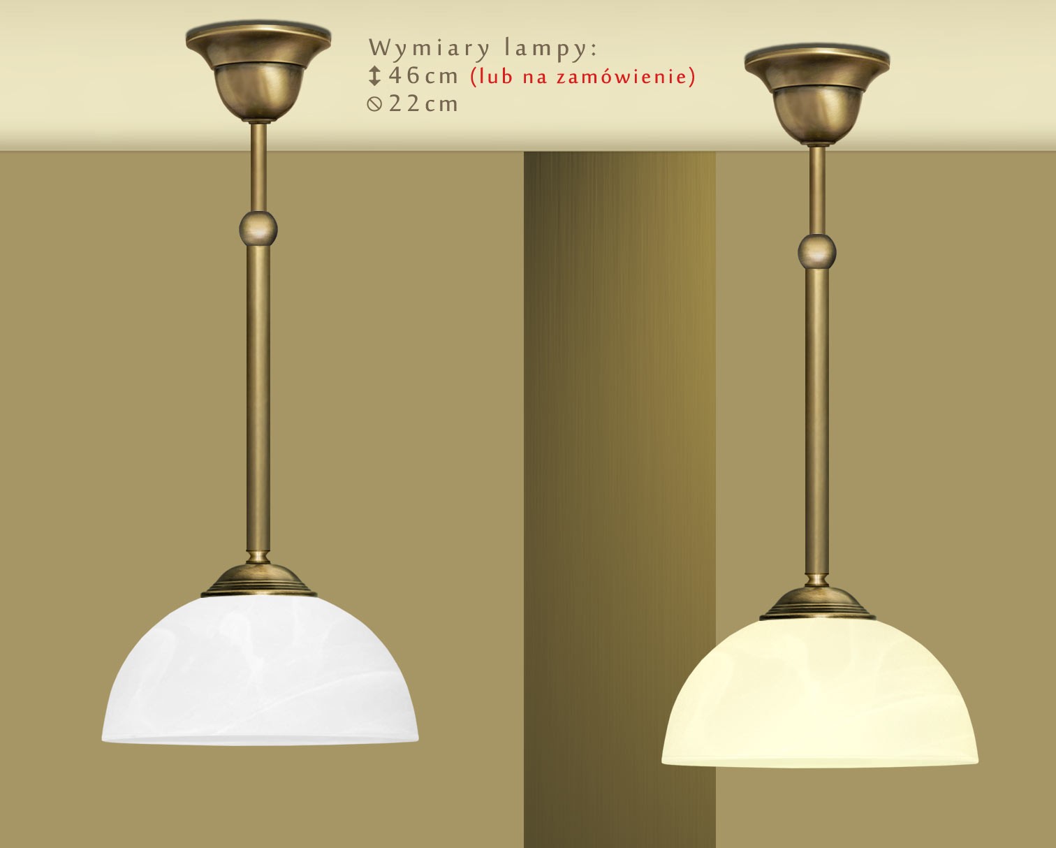 Klasyczna lampa sufitowa U-S1M