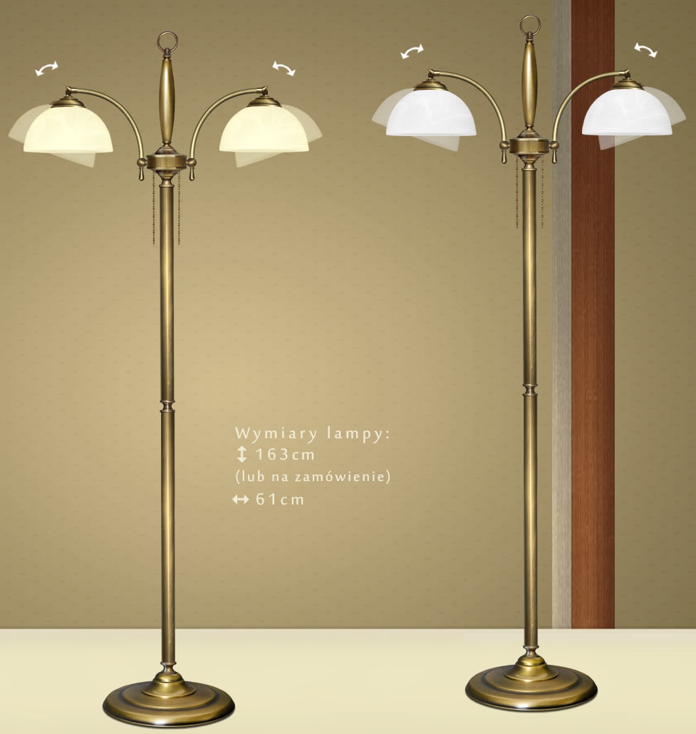 Klasyczna lampa podłogowa C-P2N - obrazek 2