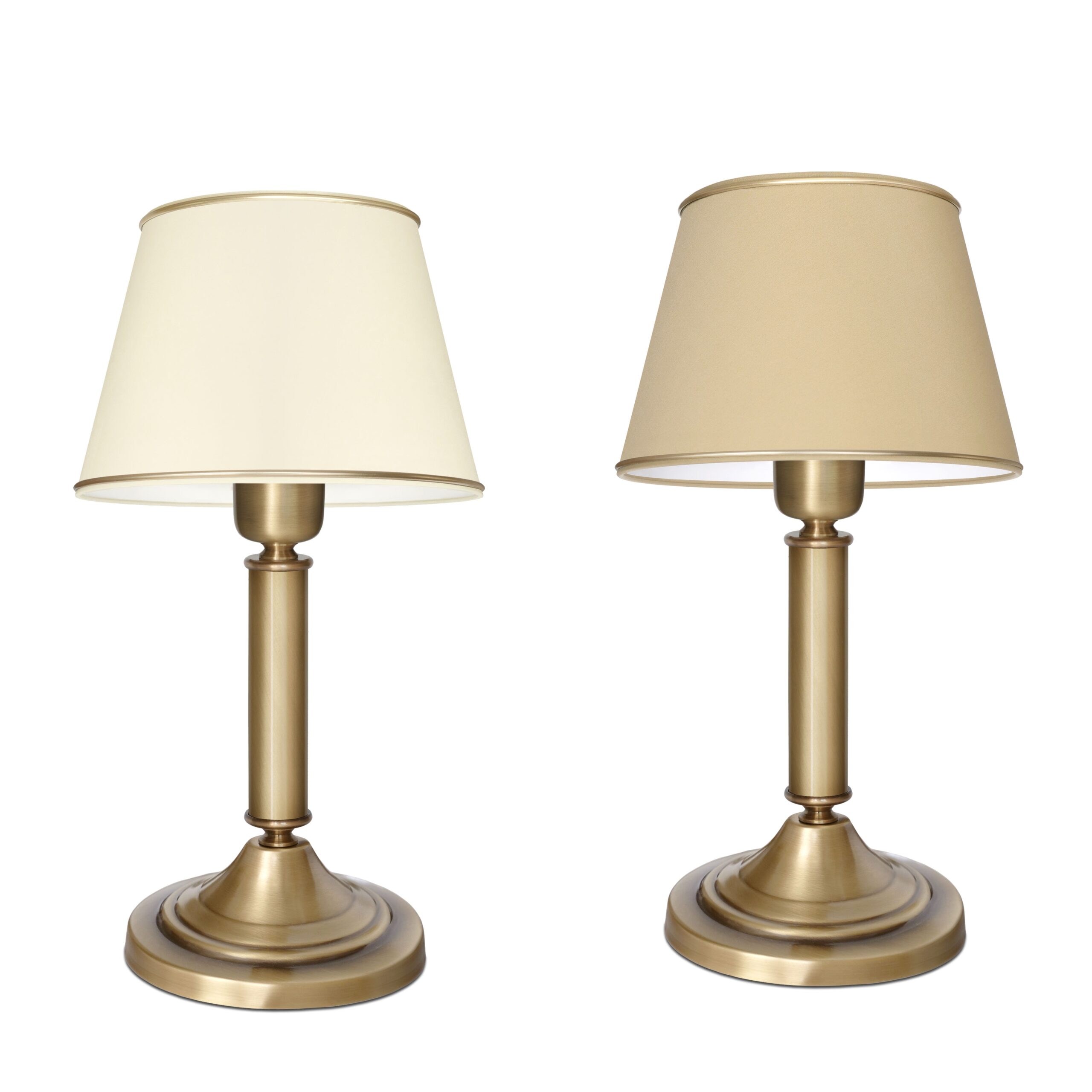 Elegancka złota lampka stołowa z abażurem PA-B1U