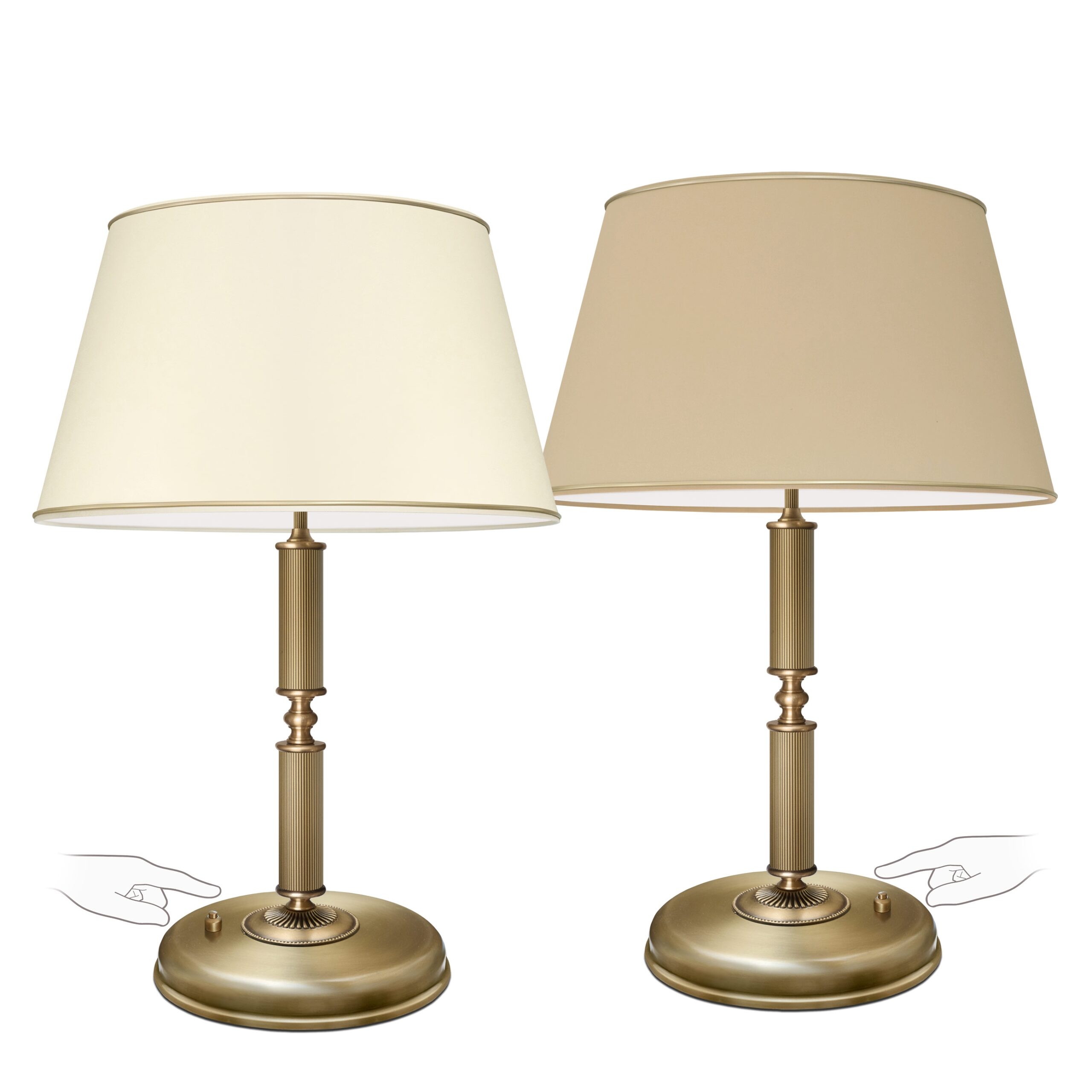 Klasyczna lampa stołowa w patynie L-B2-P