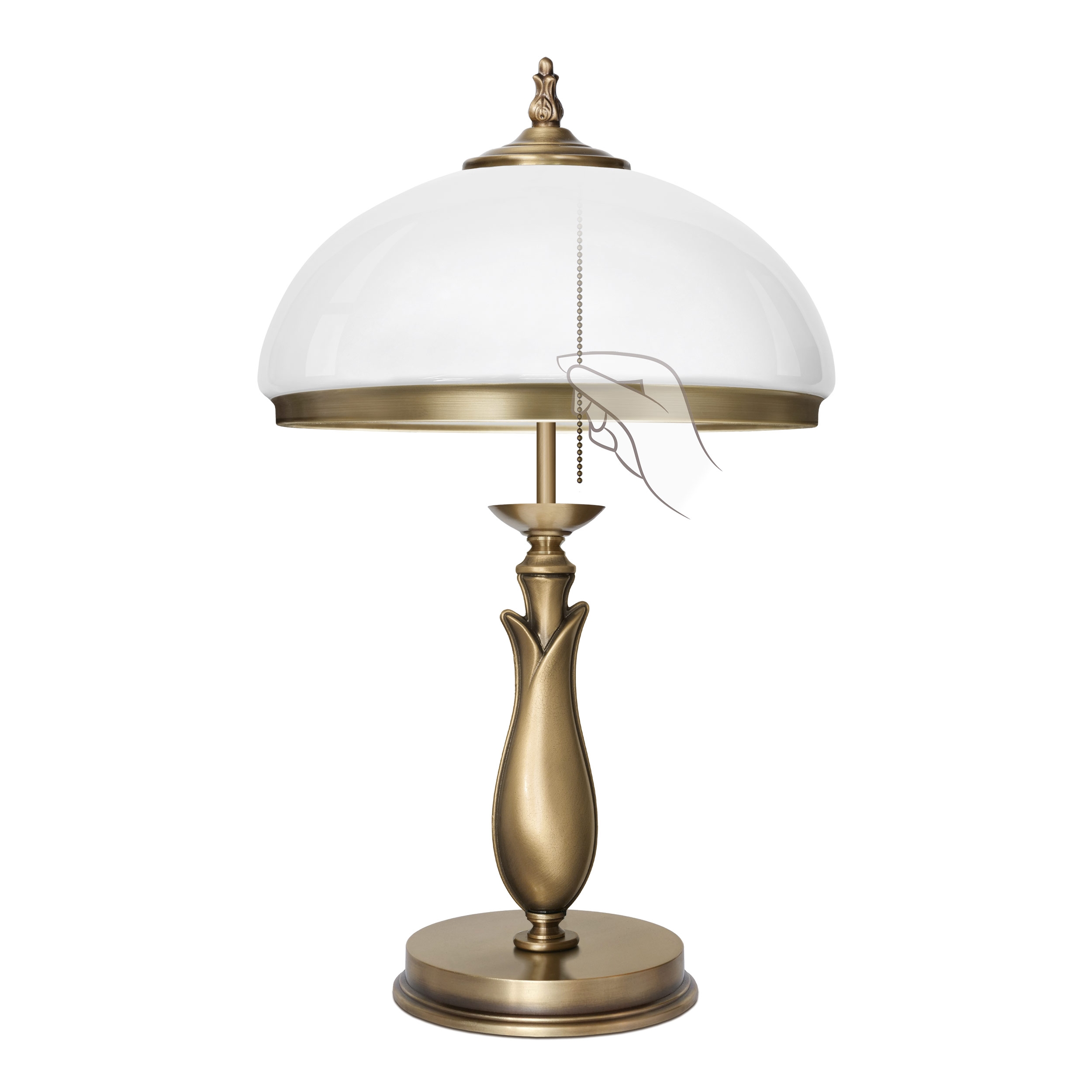 Ciemno złota mosiężna lampa stołowa MR-B2B-L