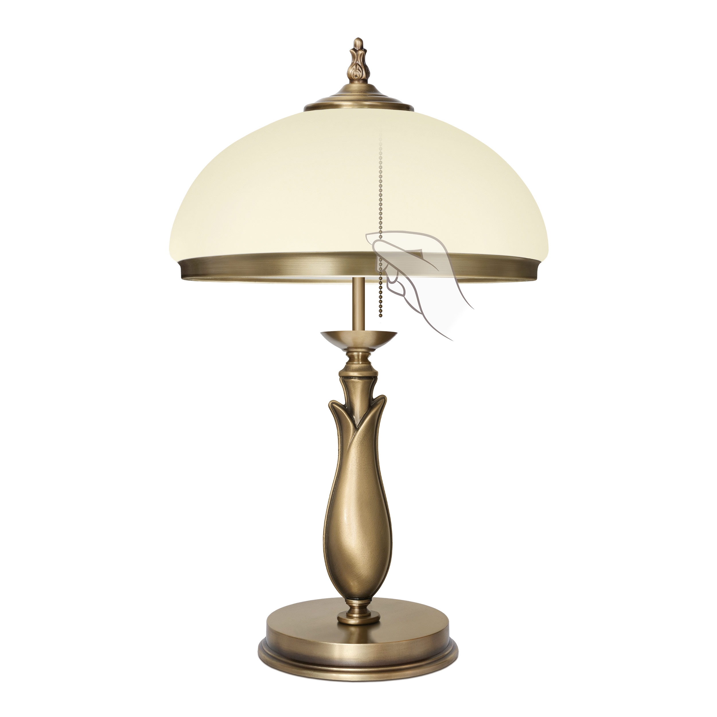 Stylowa lampa mosiężna na biurko MR-B2BE-L