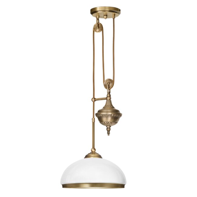 Regulowana lampa wisząca z mosiądzu MR-S1P