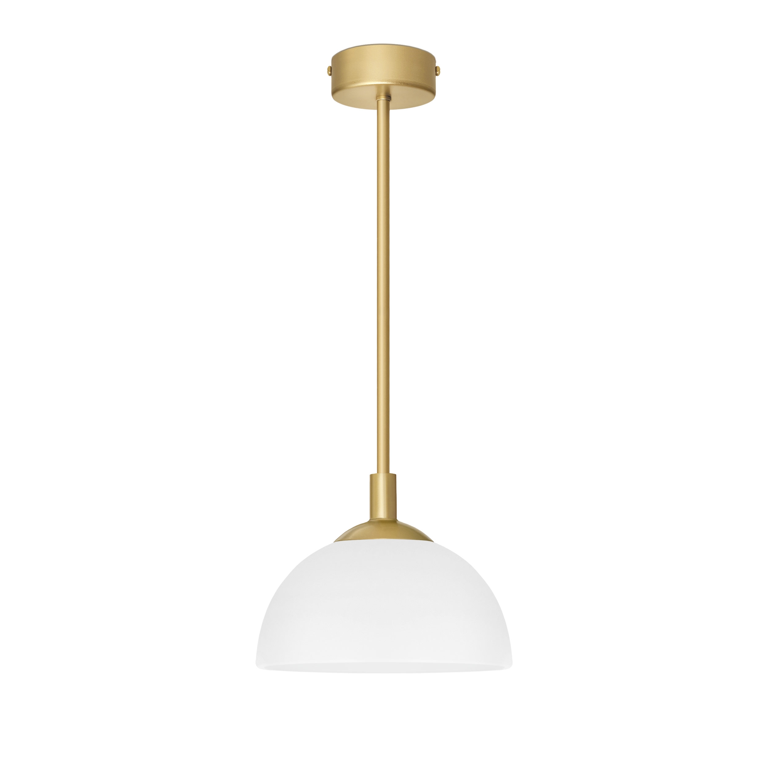 Prosta lampa wisząca z naturalnego mosiądzu EM-S1U