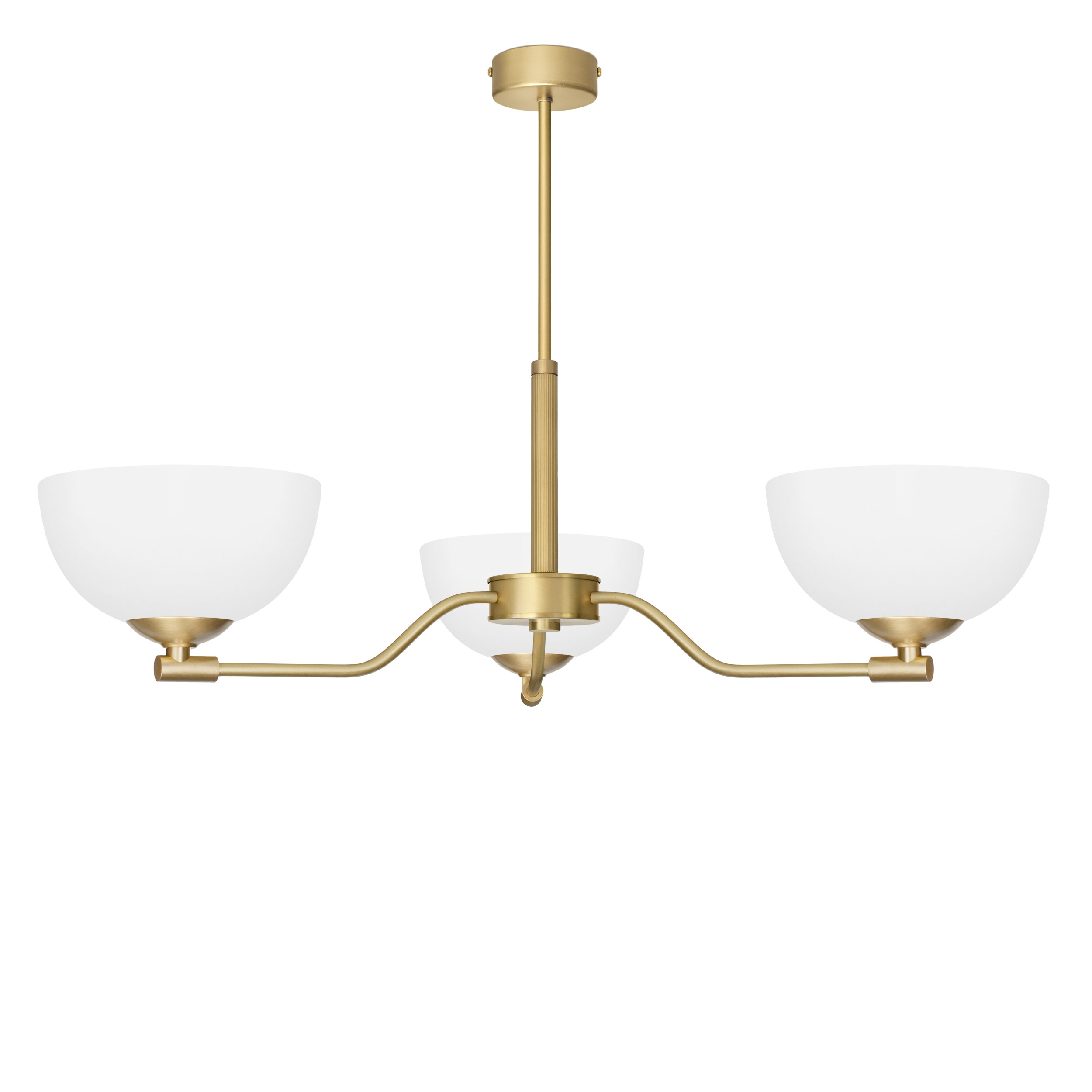 Mosiężny żyrandol do salonu 3-punktowy EM-S3A
