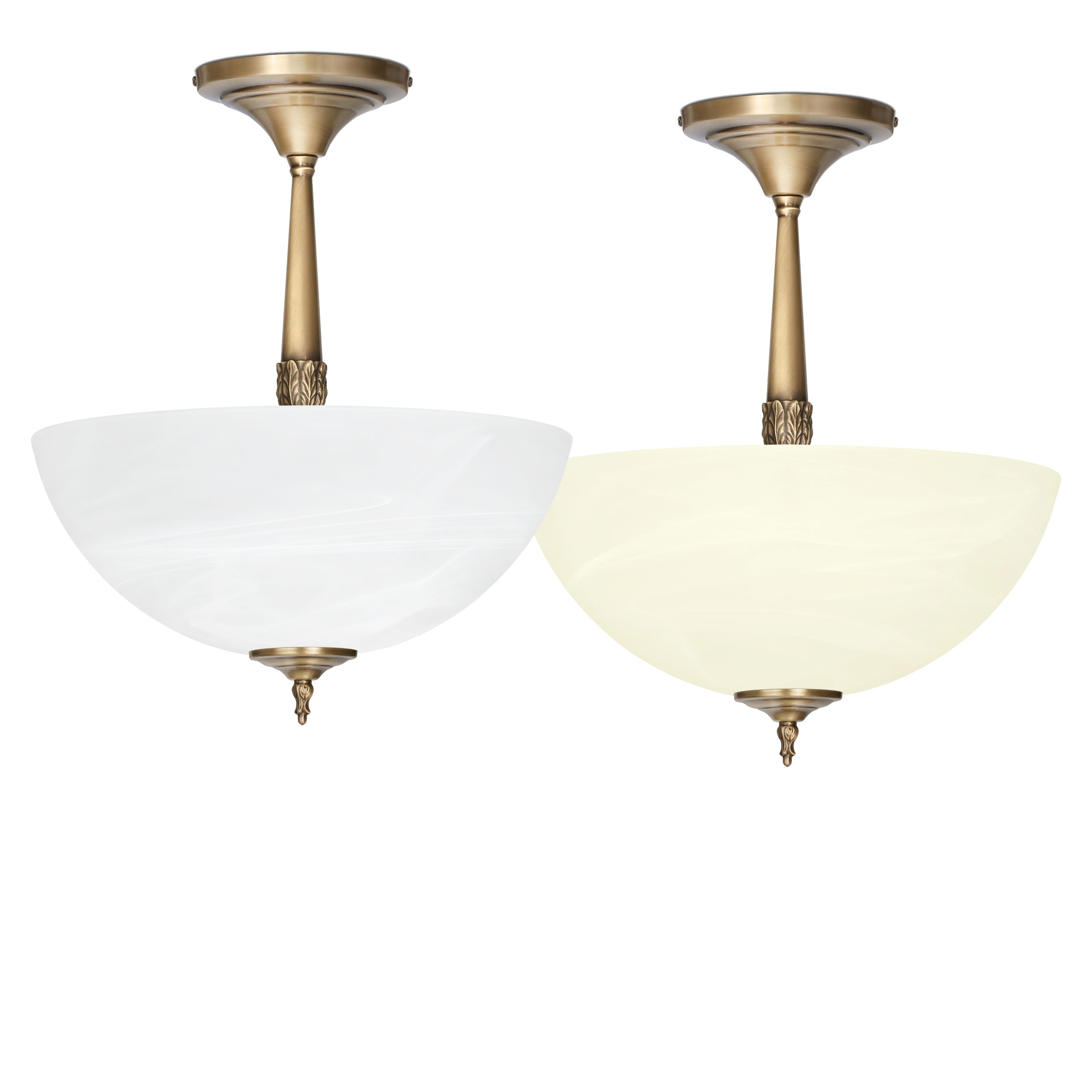 Klasyczna złota lampa wisząca z dużym kloszem N-S1ADK