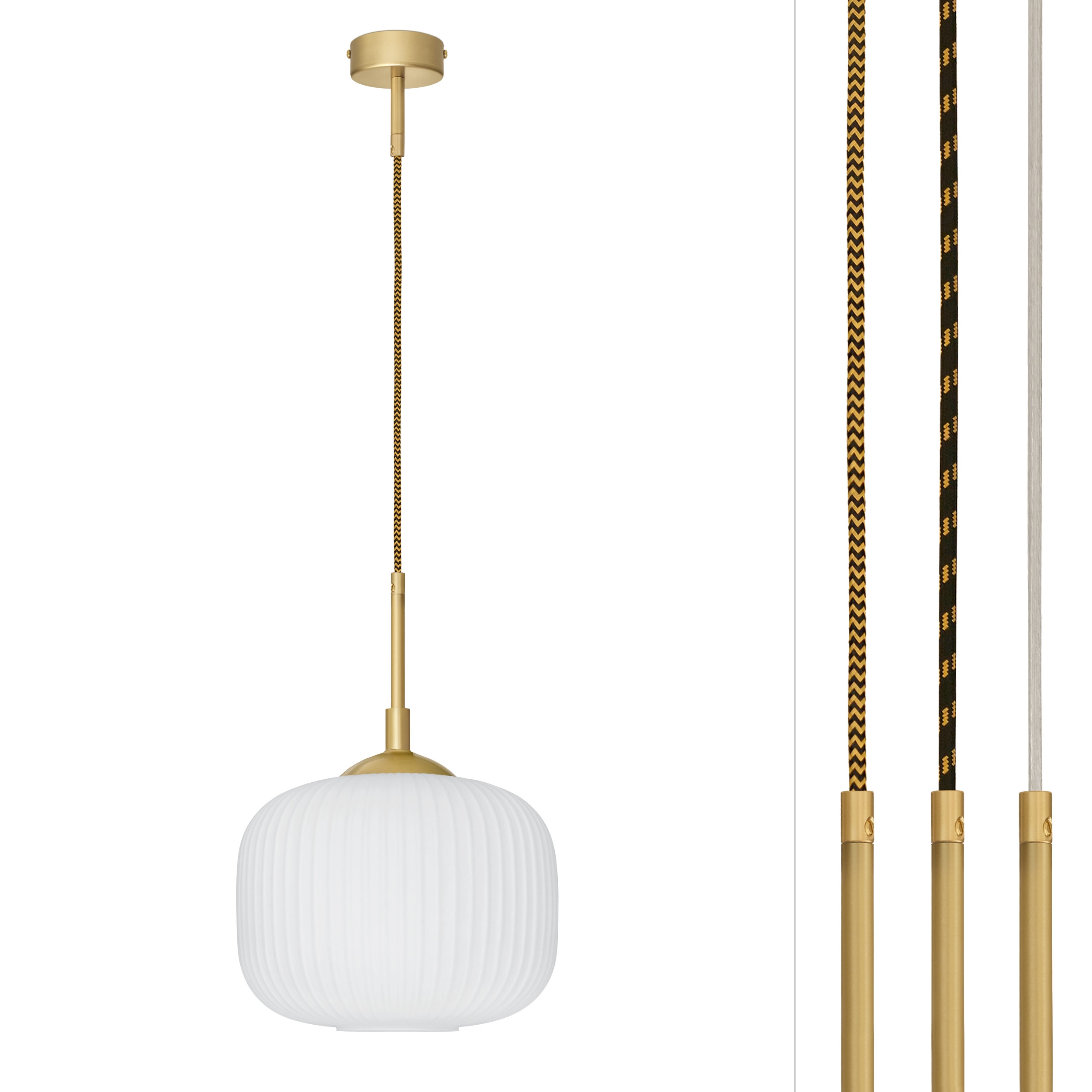 Nowoczesna lampa wisząca modern z kloszem 25cm  ER-S1G-25
