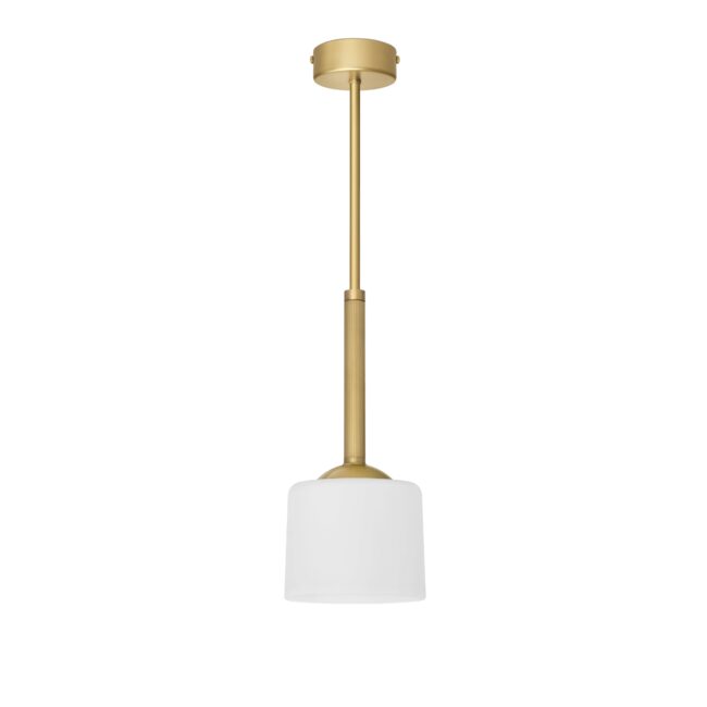 Lampa wisząca z mosiądzu z prążkowaną rurką EW-S1