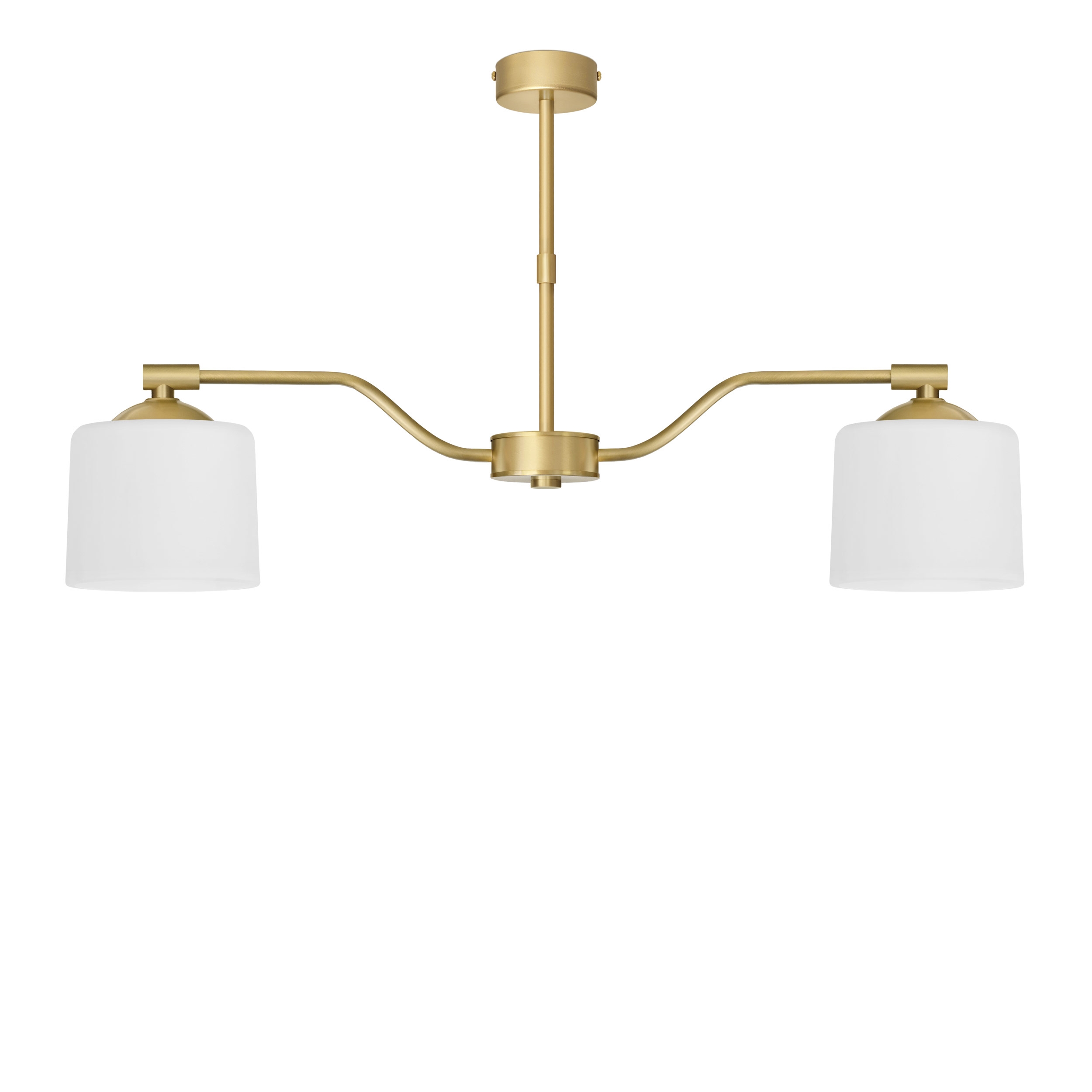 Prosta złota nowoczesna lampa dwuramienna EW-S2